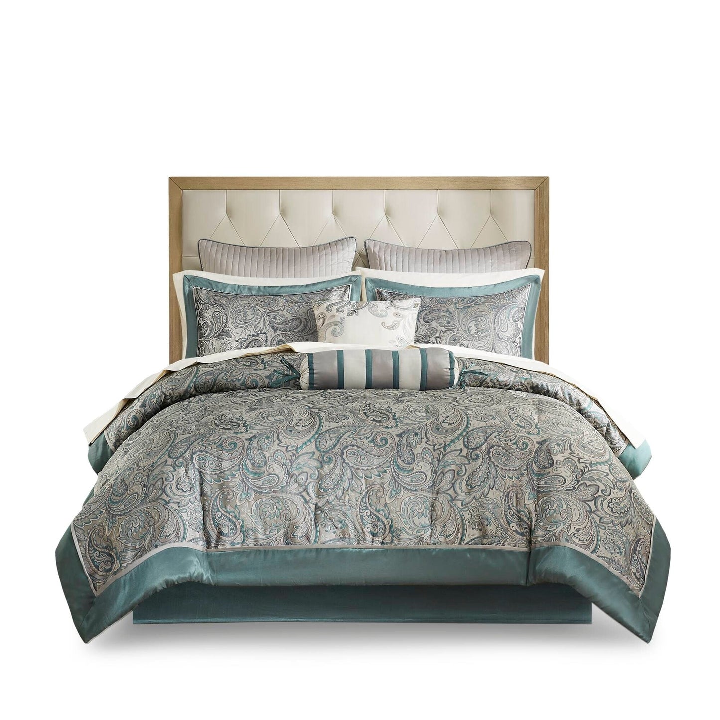 Madison Park Whitman 12 Piece Comforter Set with Cotton Bed Sheets