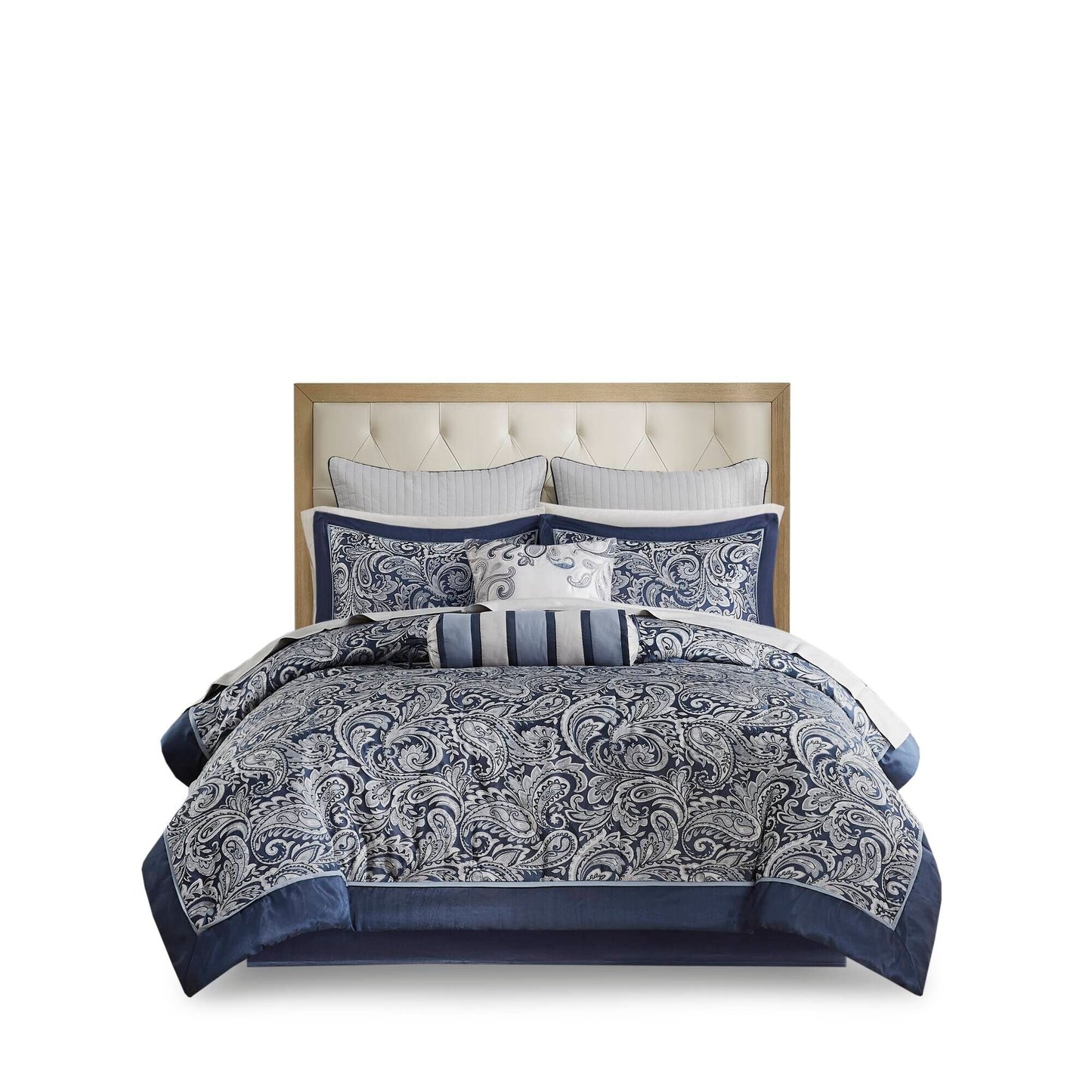 Madison Park Whitman 12 Piece Comforter Set with Cotton Bed Sheets