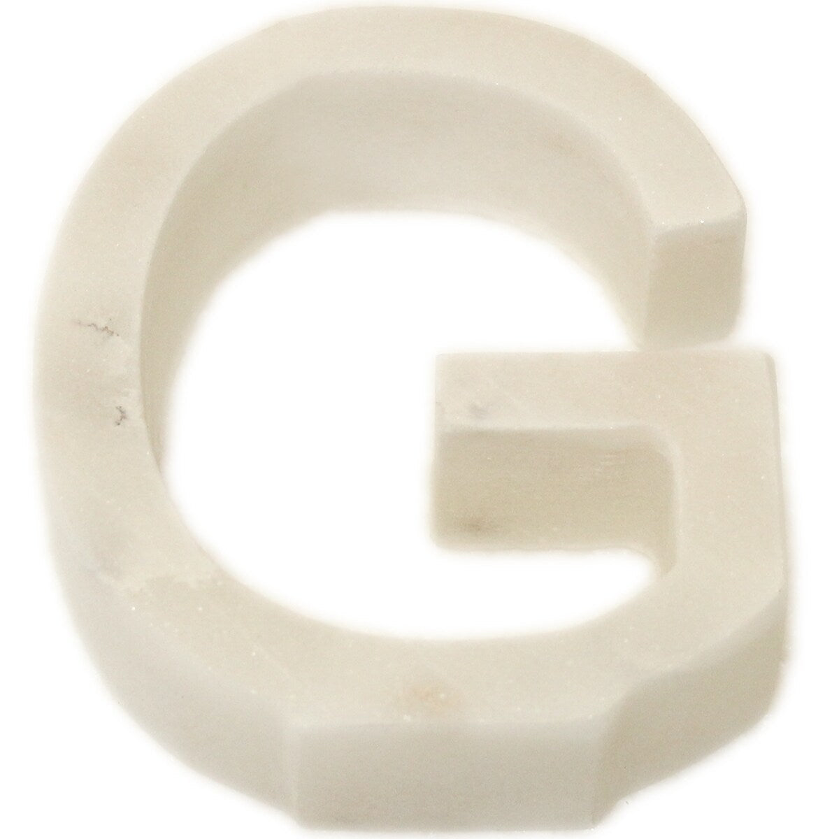 Marble Helvetica Letter White