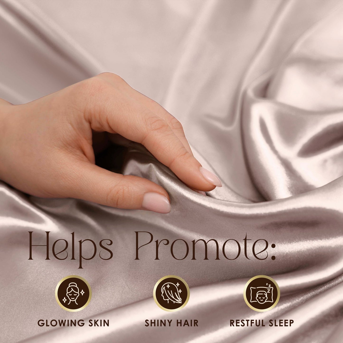 Martex Elegance Satin Silk Soft & Breathable For Hair & Skin Sheet Set
