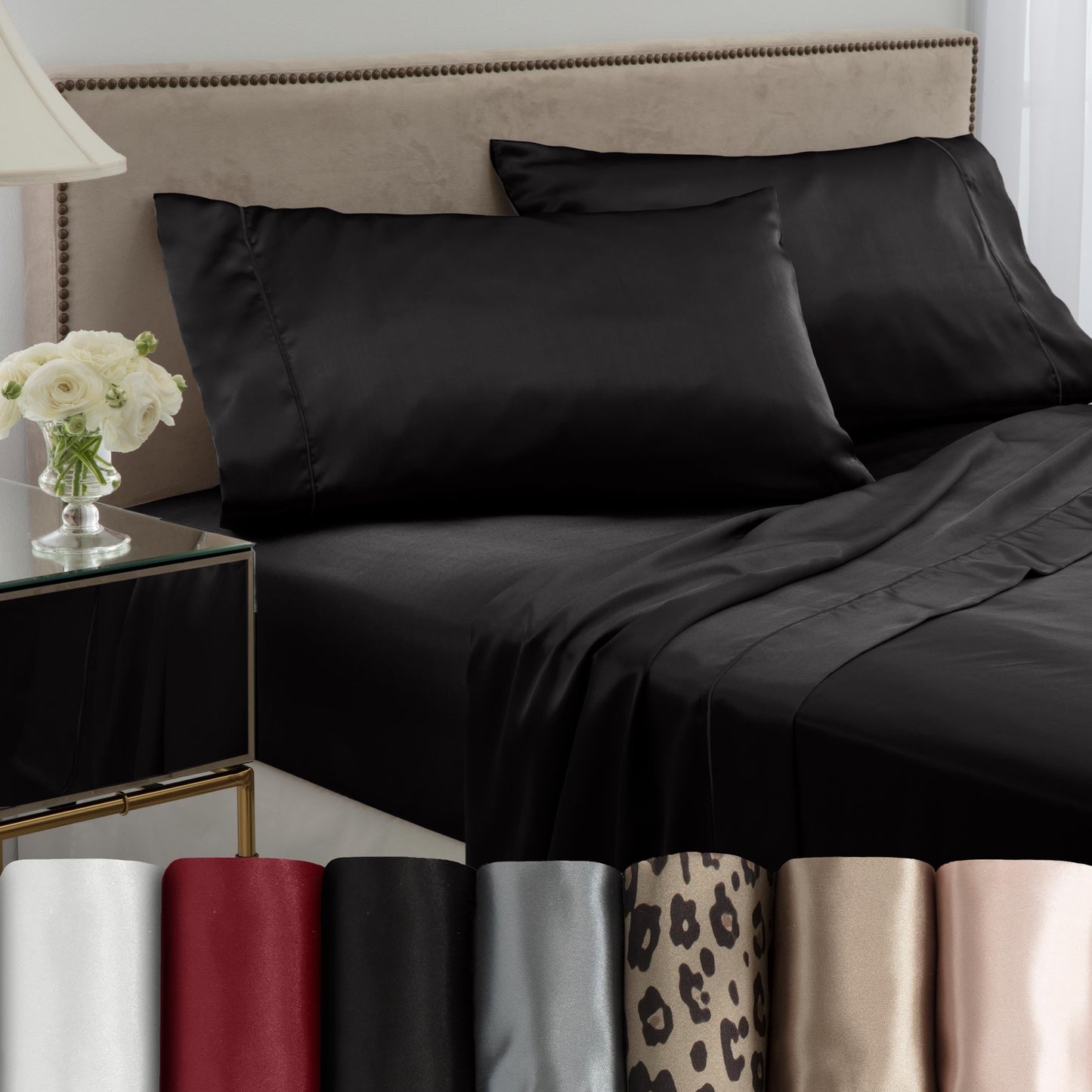Martex Elegance Satin Silk Soft & Breathable For Hair & Skin Sheet Set