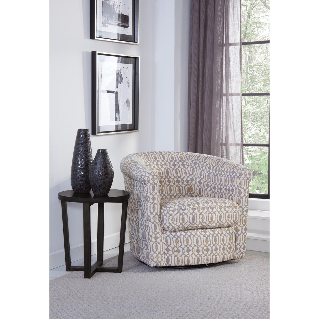 Marvel Traditional 360-degree Swivel Tub Chair
