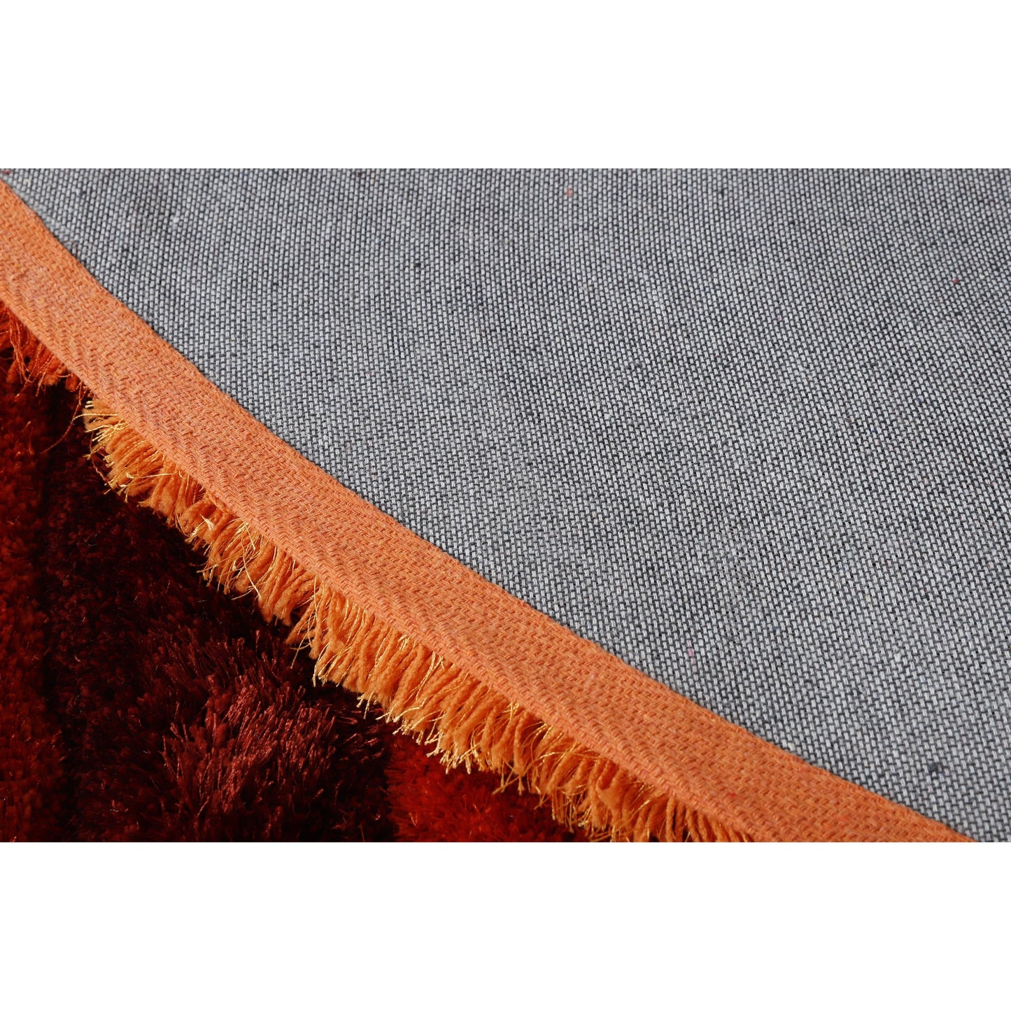 Mateos Shag Red/Orange Contemporary Designed Area Rug