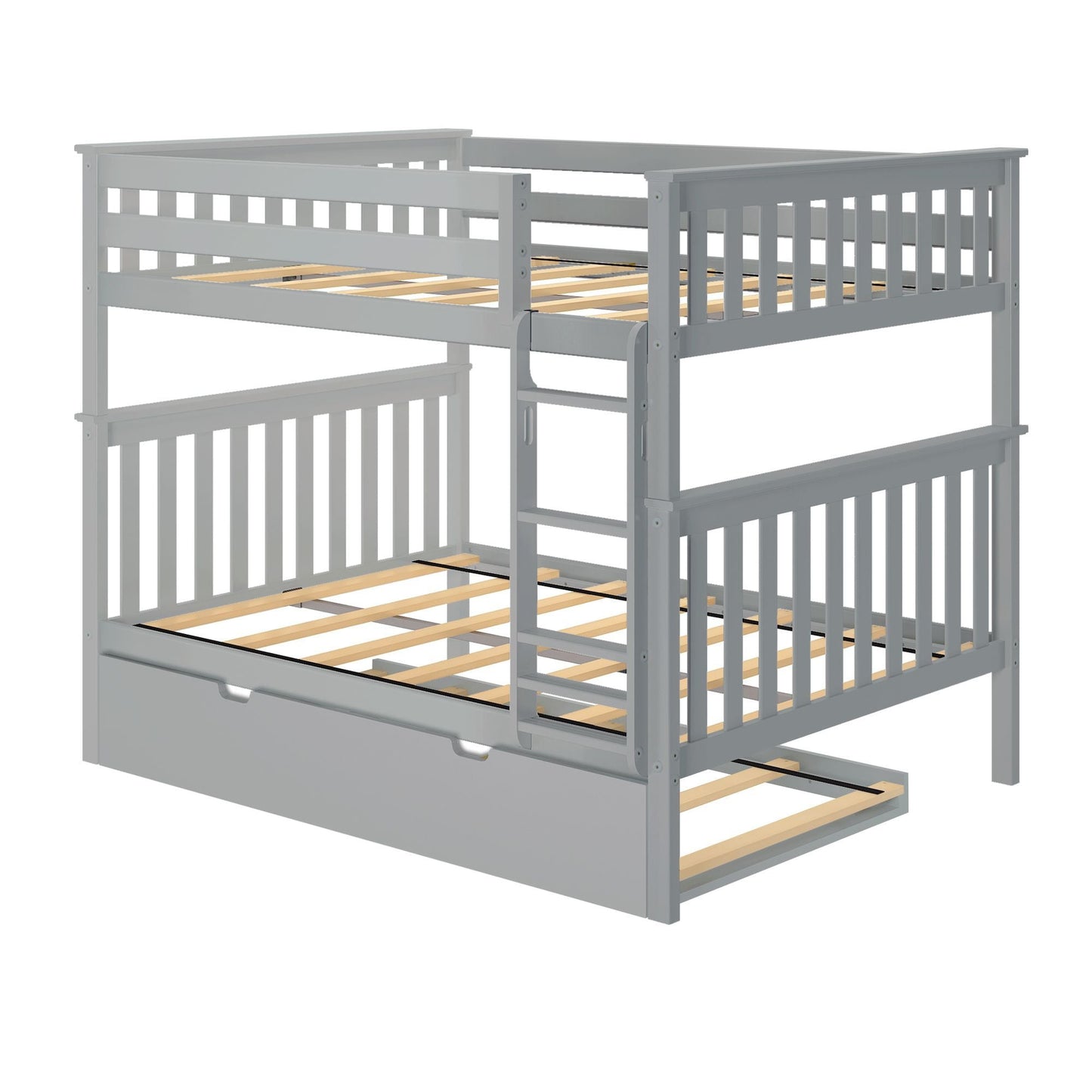 Max and Lily Full over Full Bunk Bed with Trundle Bed
