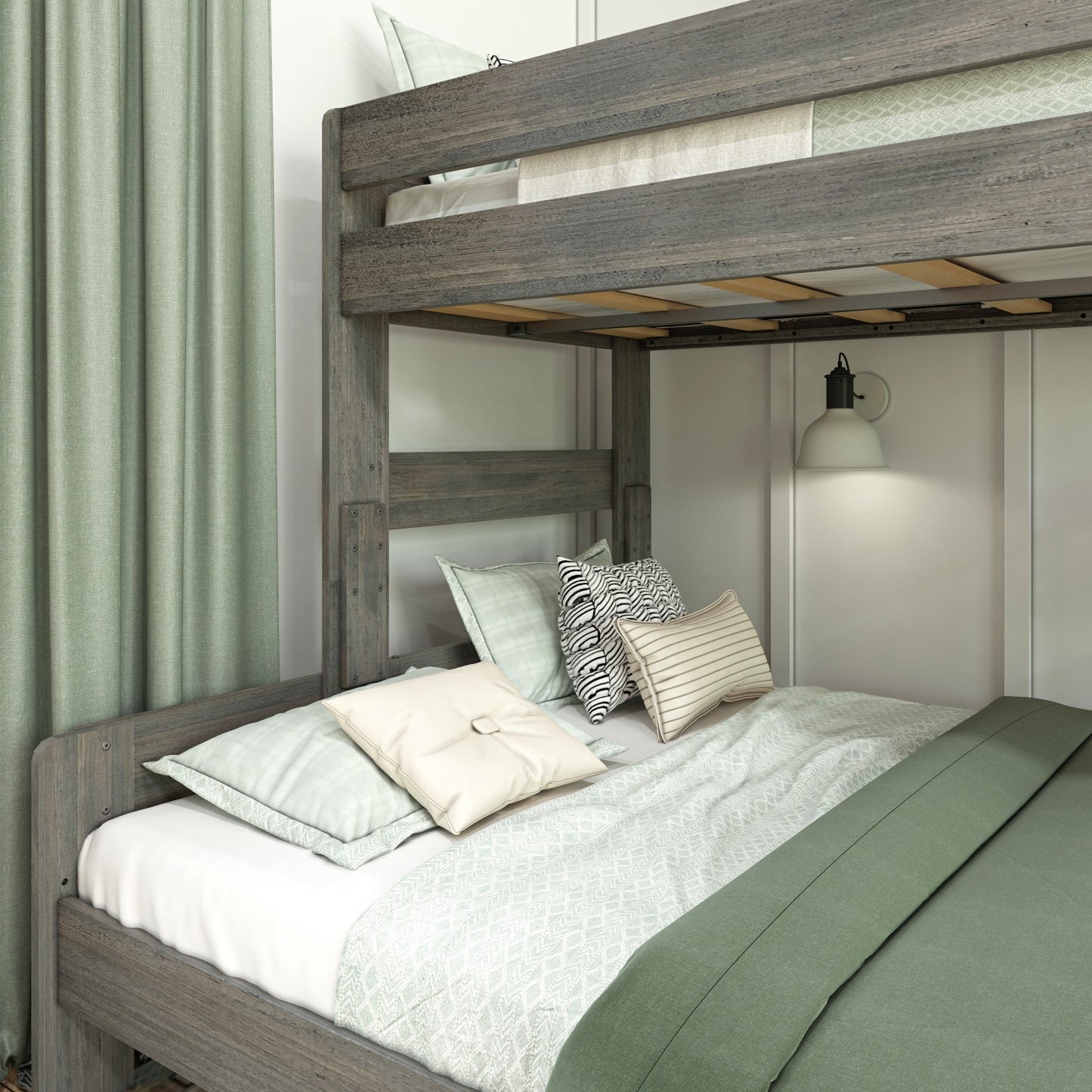 Max and Lily Farmhouse Twin XL over Queen Bunk Bed