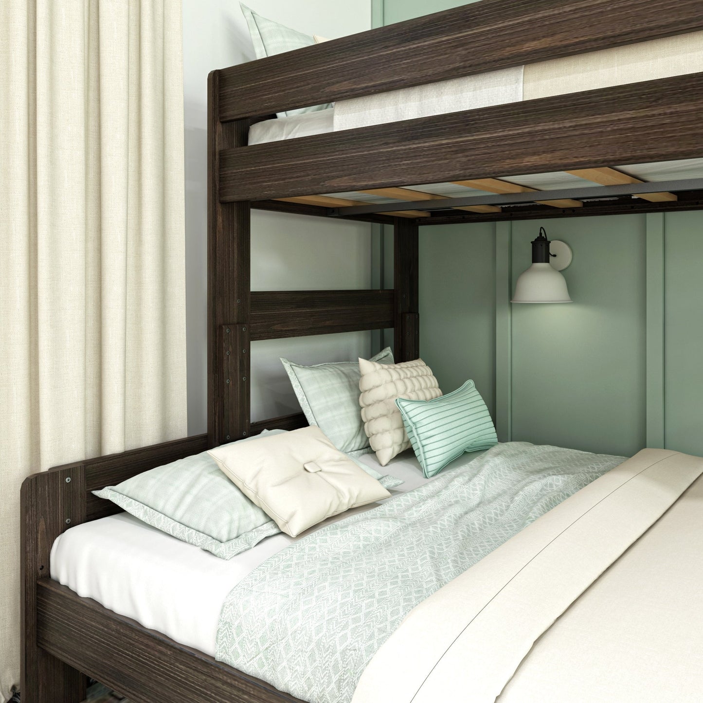 Max and Lily Farmhouse Twin XL over Queen Bunk Bed