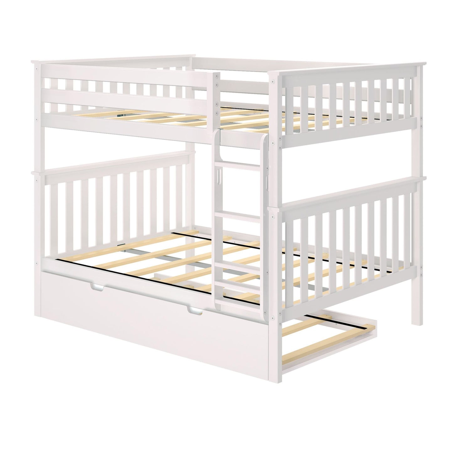 Max and Lily Full over Full Bunk Bed with Trundle Bed