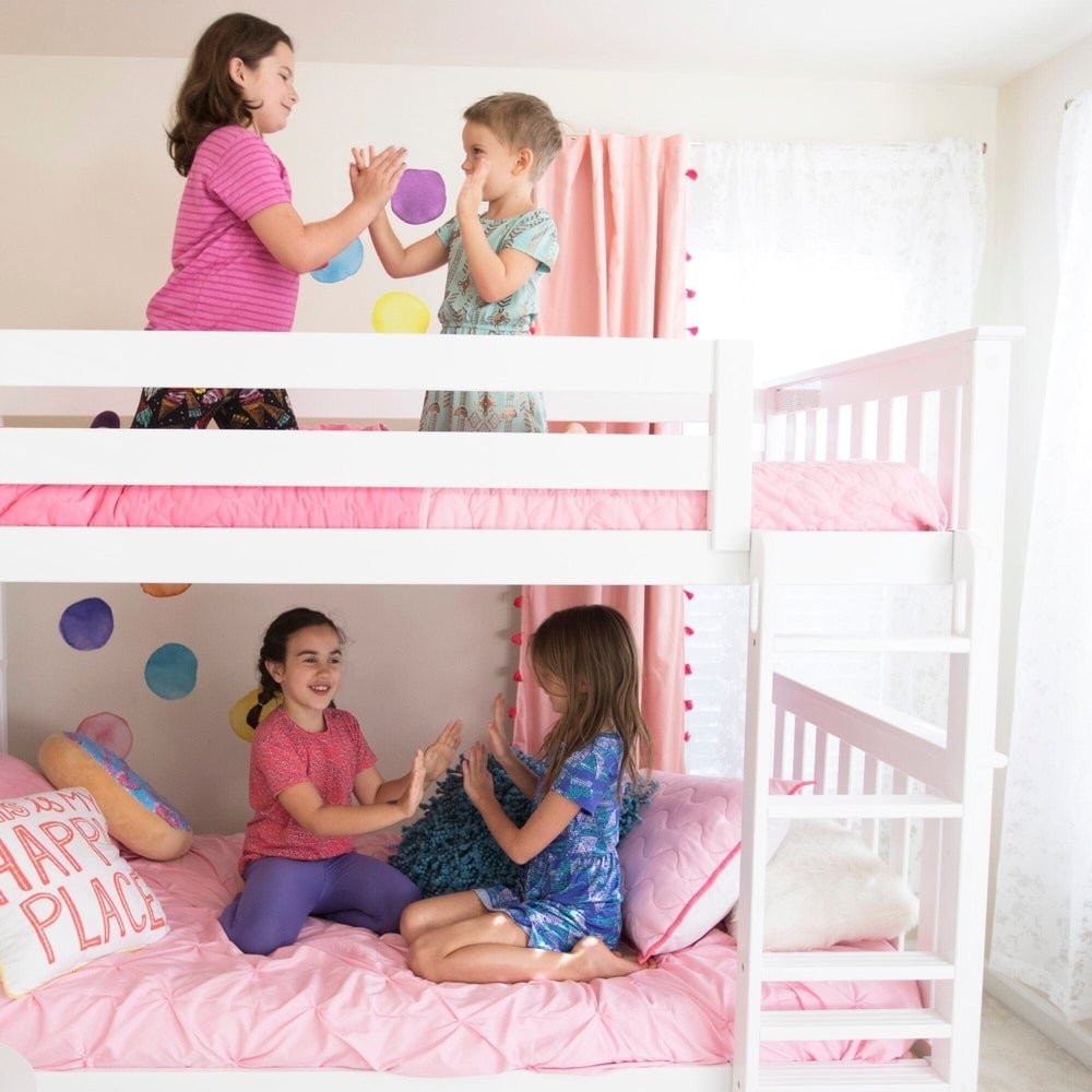 Max and Lily Twin over Twin Solid Wood Bunk Bed