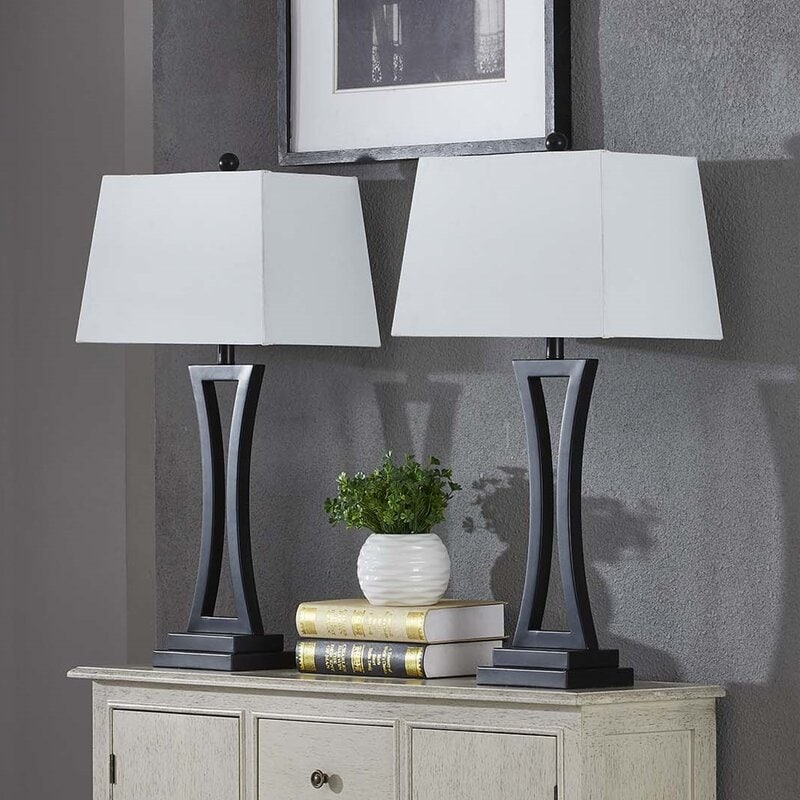 Maxax 30.75 Bedside Table Lamp Set (Set of 2)
