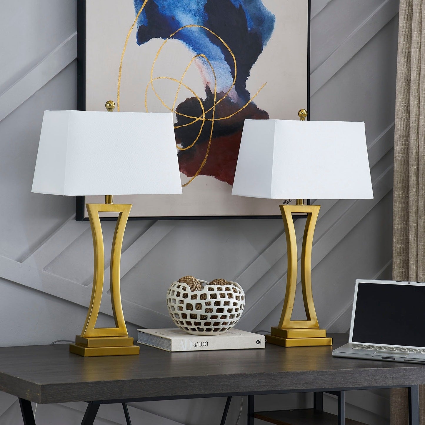 Maxax 30.75 Bedside Table Lamp Set (Set of 2)