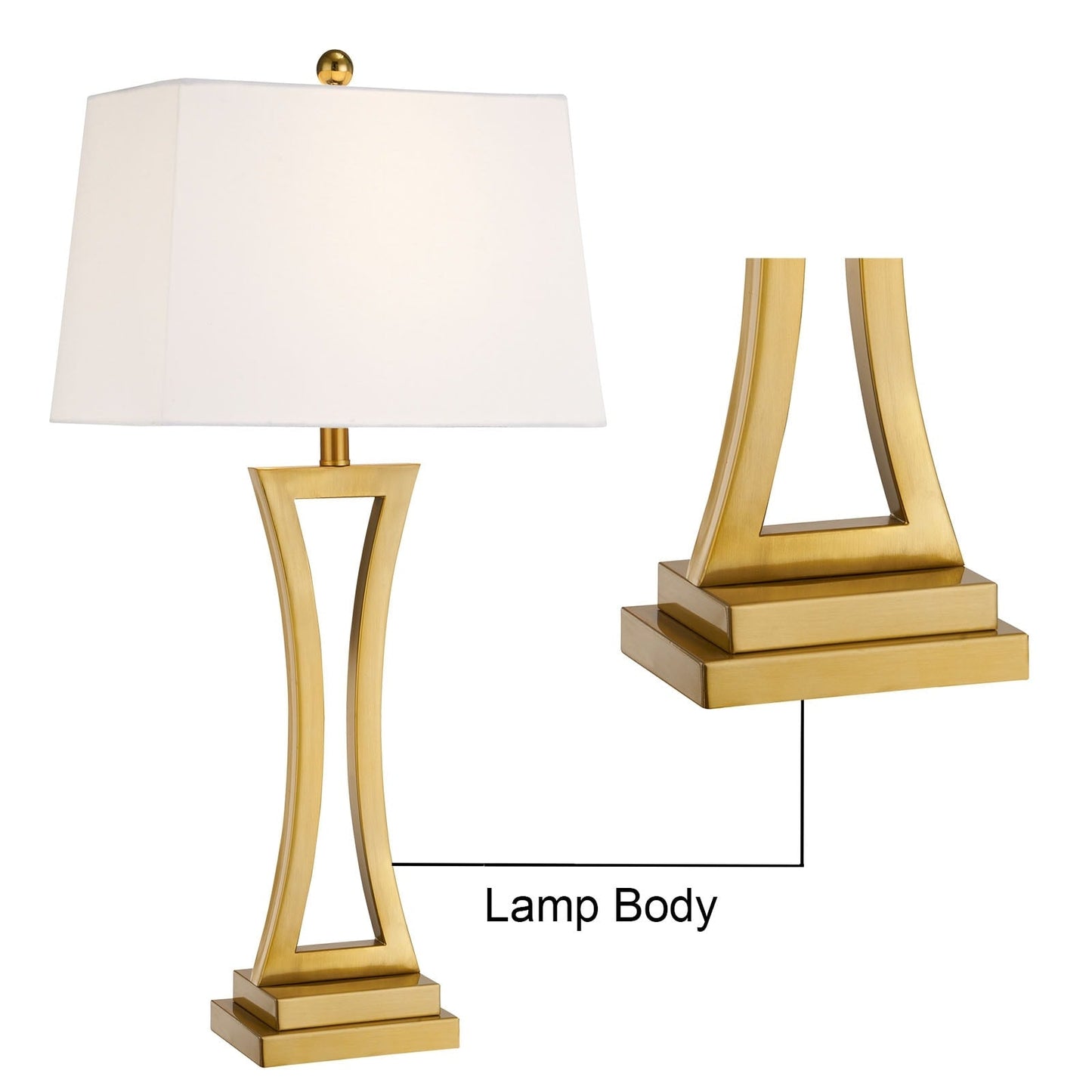 Maxax 30.75 Bedside Table Lamp Set (Set of 2)