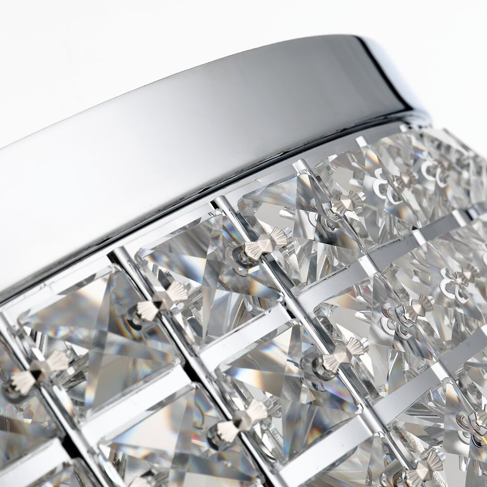 Maxax 4 - Light 15'' Crystal Metal Flush Mount - N/A