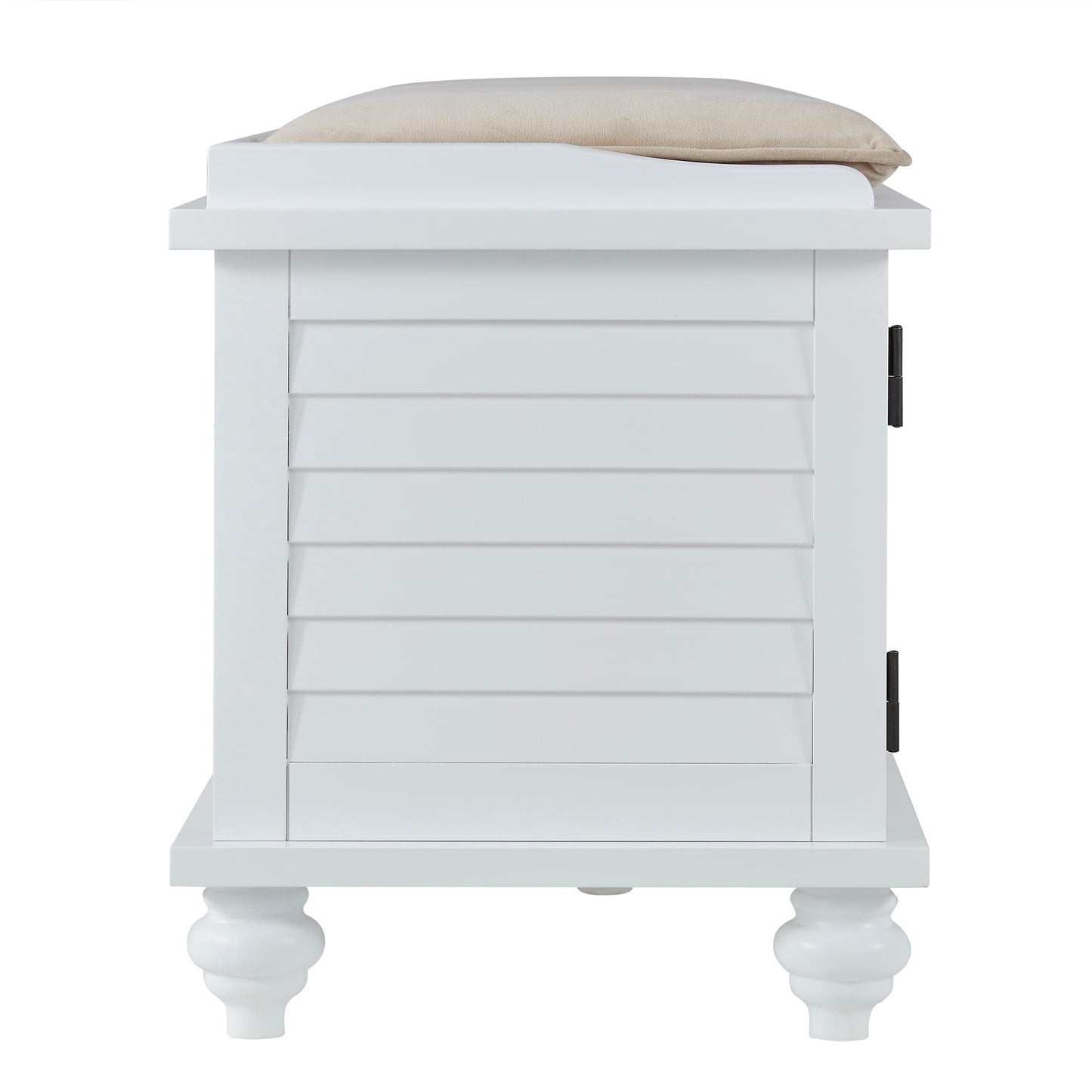 Maybelle Velvet Cushion Shutter Door Storage Bench by iNSPIRE Q Classic