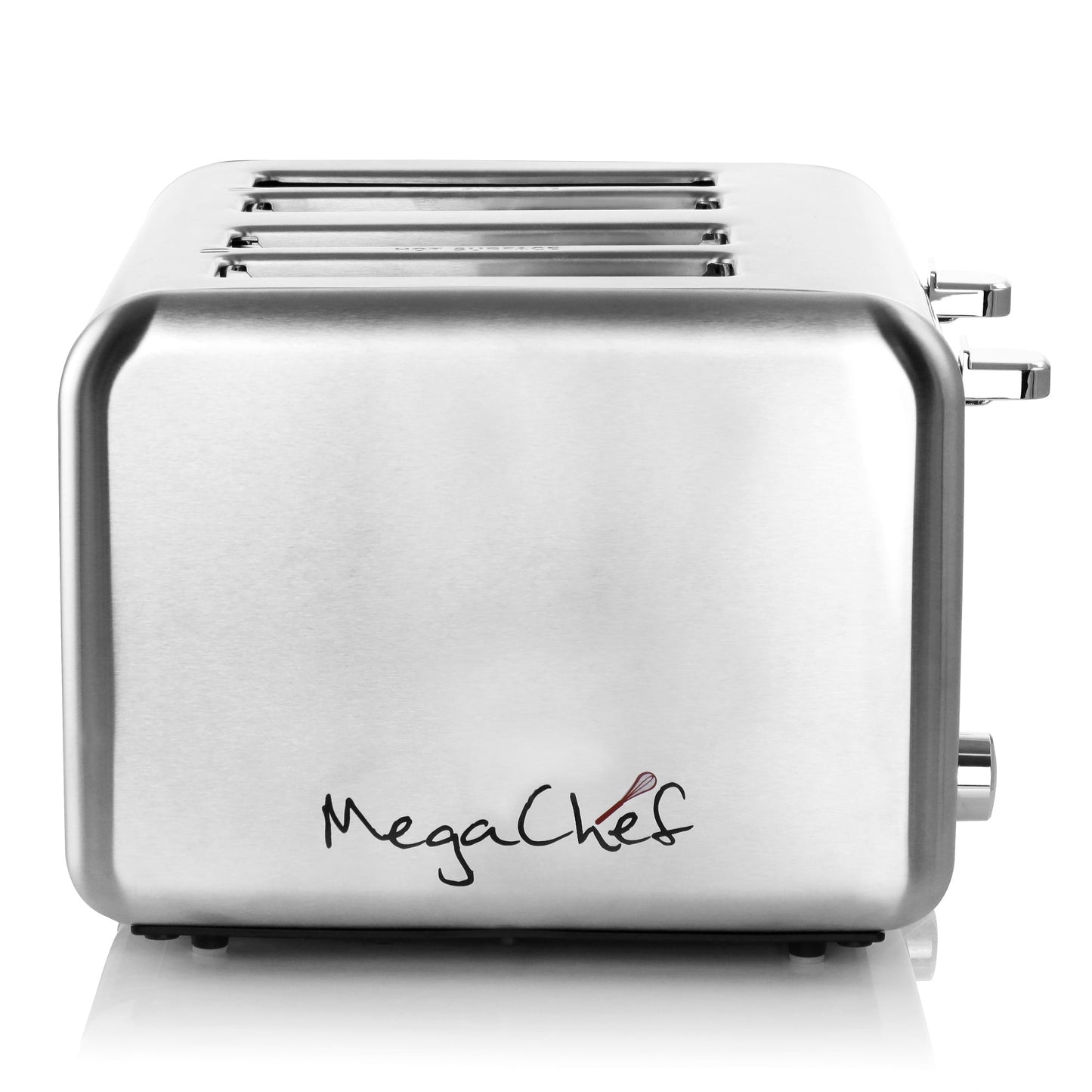 MegaChef 4 Slice Toaster in Stainless Steel Silver