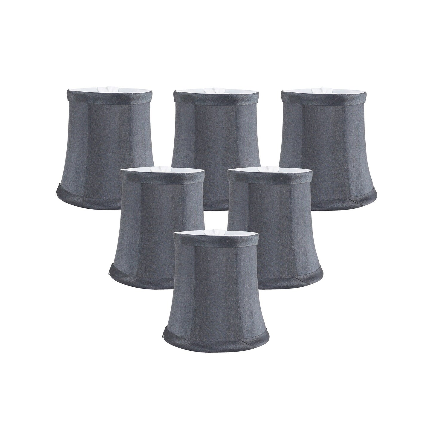 Meriville Chandelier Lamp Shades, 3-inch by 4.5-inch by 4.5-inch, Clip-on