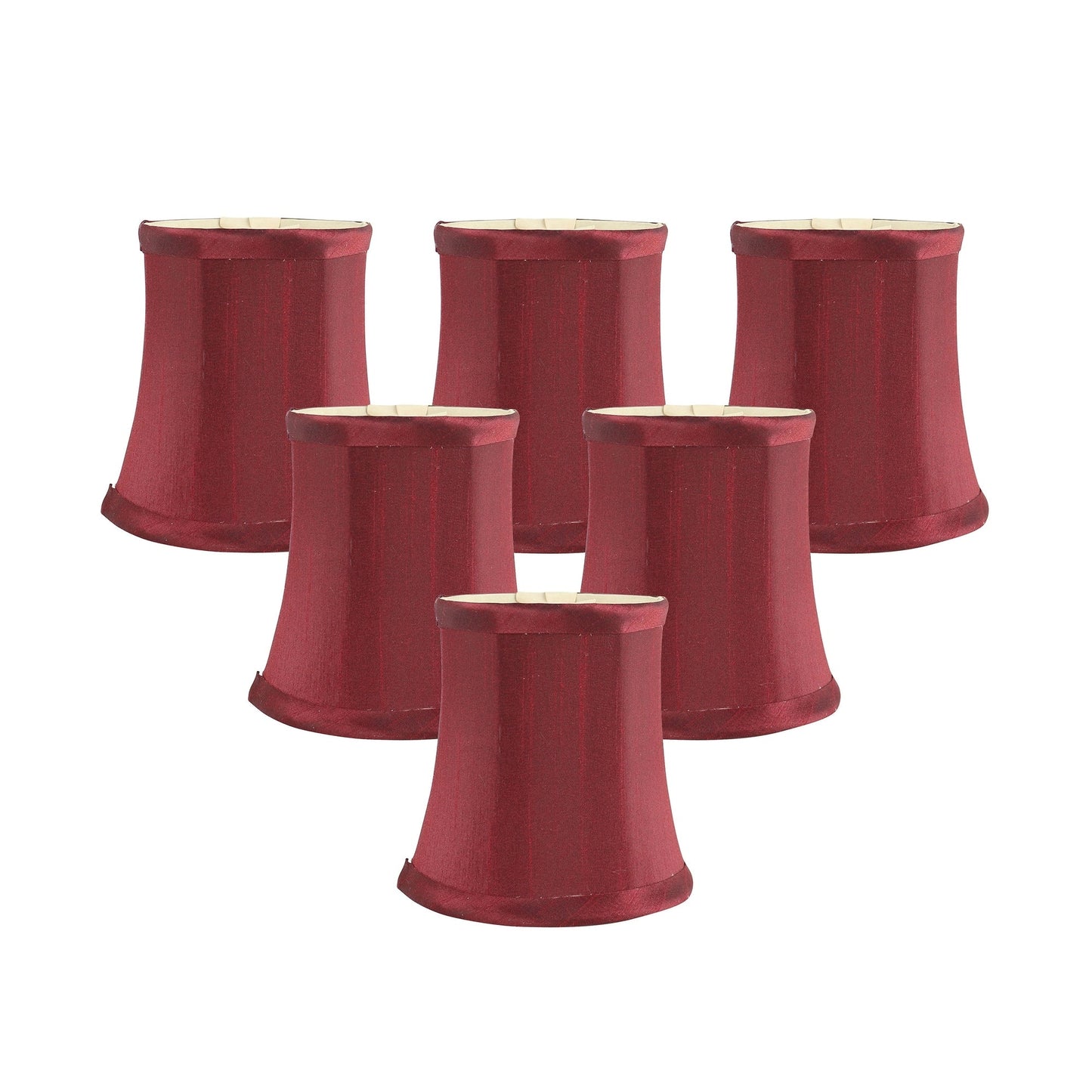 Meriville Chandelier Lamp Shades, 3-inch by 4.5-inch by 4.5-inch, Clip-on