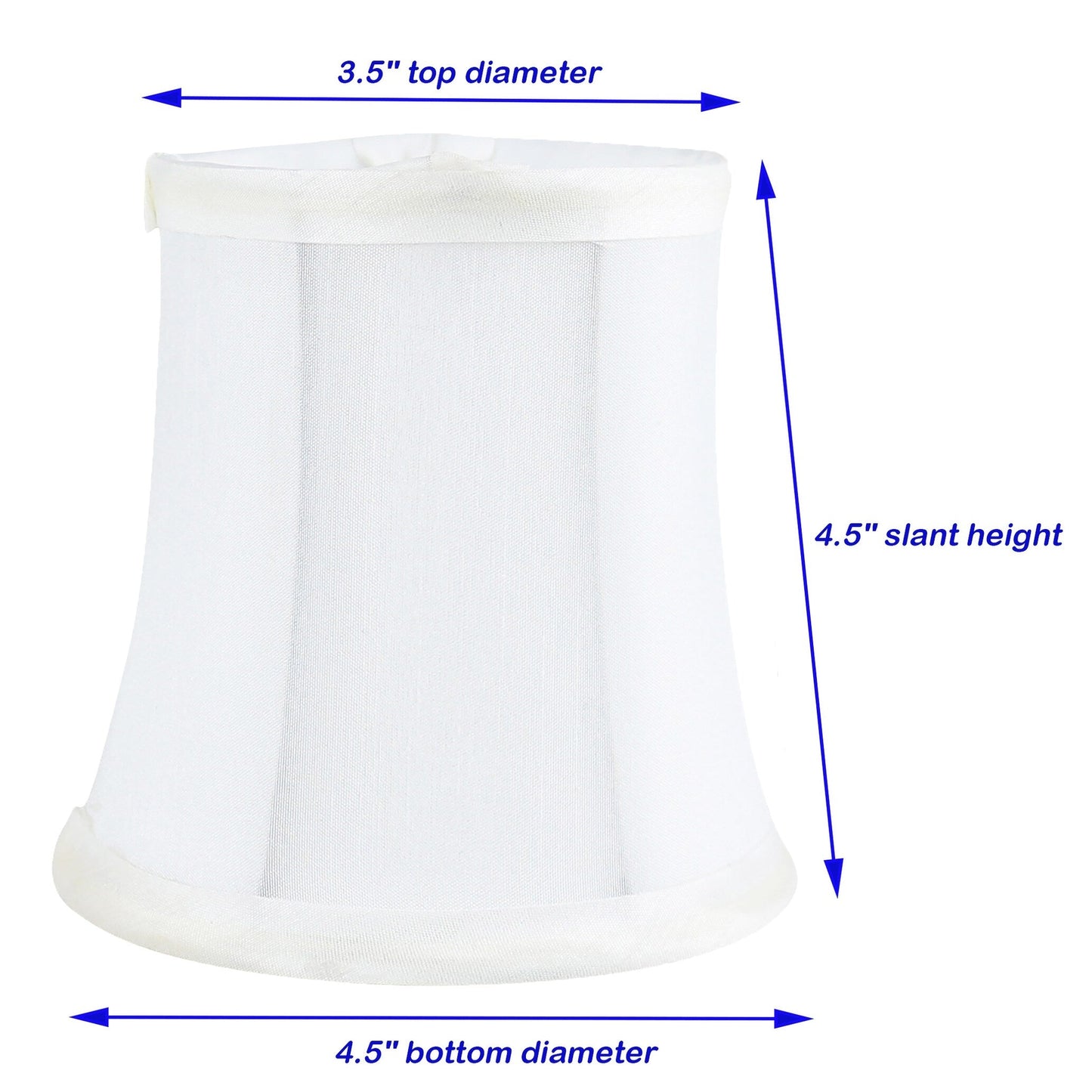 Meriville Chandelier Lamp Shades, 3-inch by 4.5-inch by 4.5-inch, Clip-on