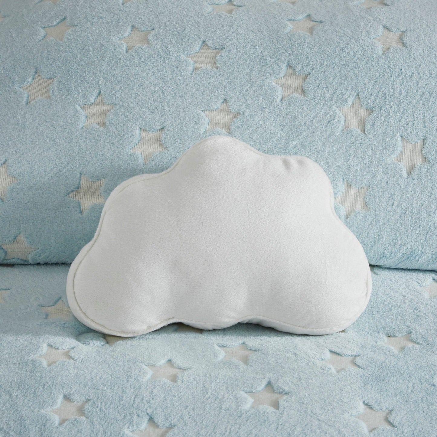 Avery Aqua Glow In The Dark Plush Comforter Set by Intelligent Design Kids