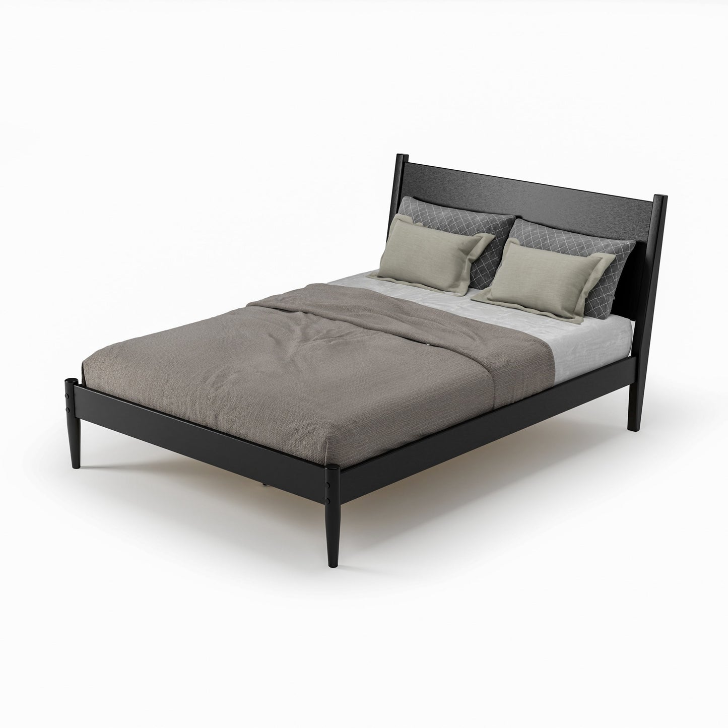 Mid-Century Panel Bed