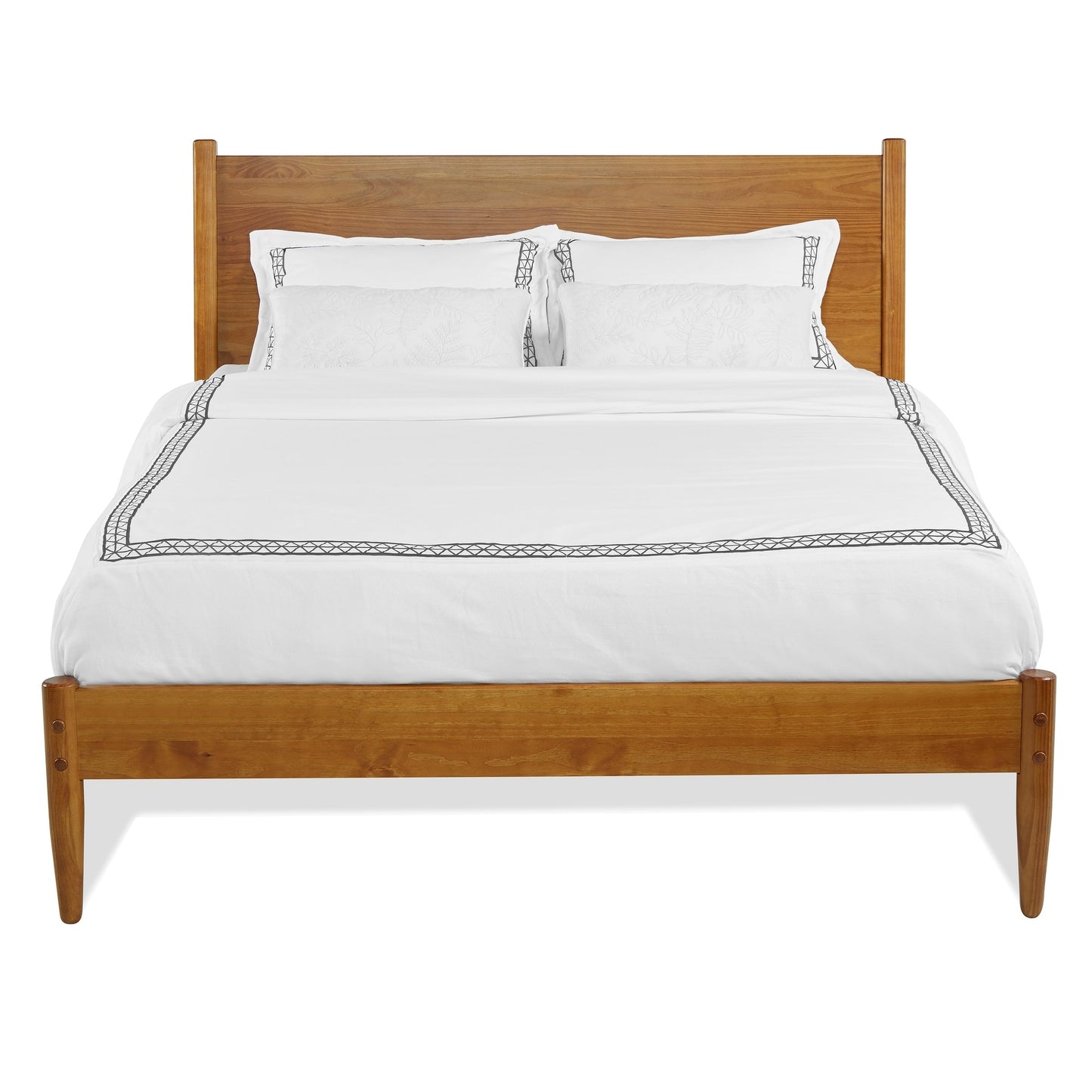 Mid-Century Panel Bed