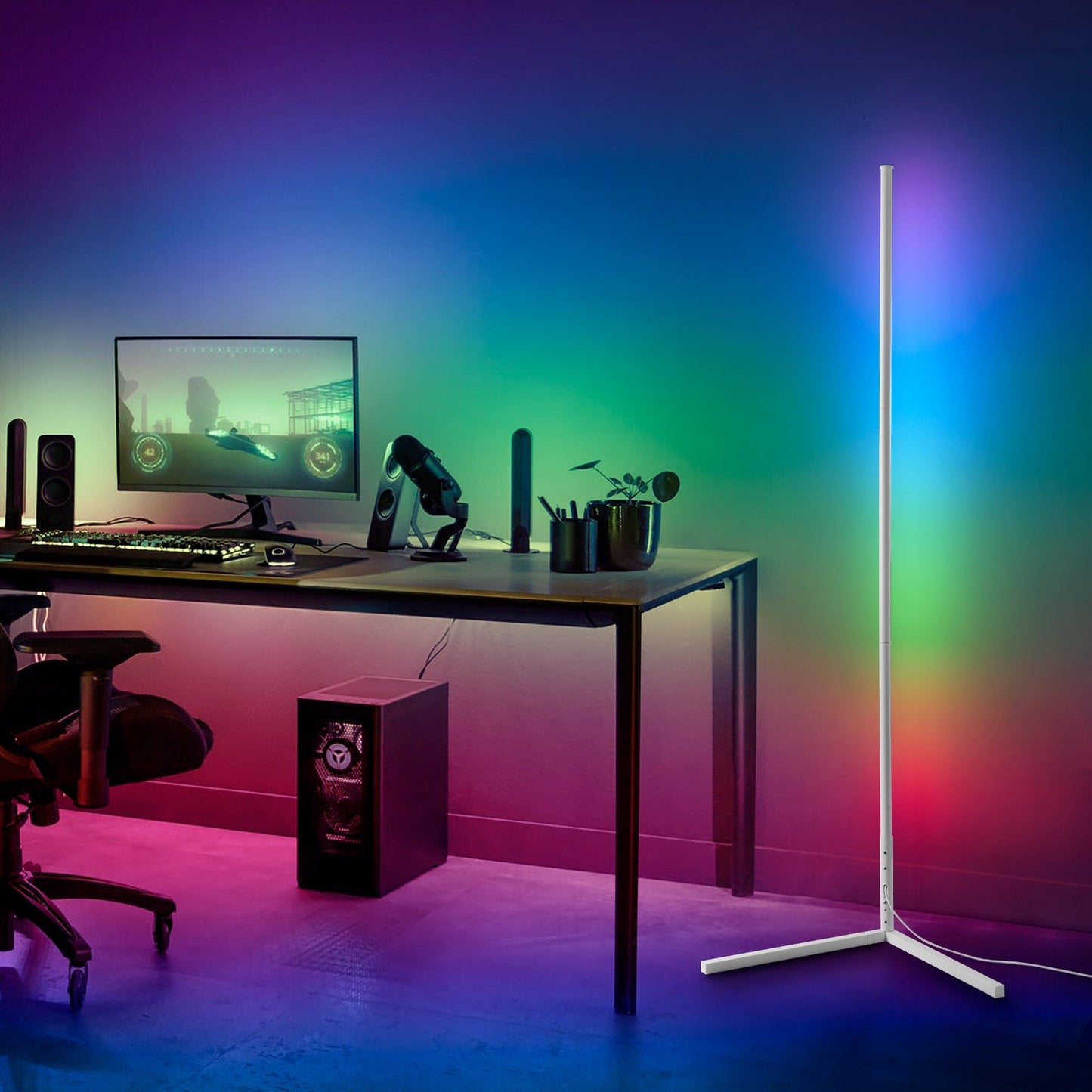 Minimalism RGB Corner Floor Lamp-Set Of 2