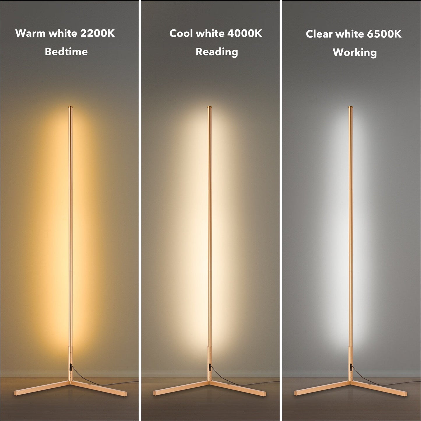 Minimalism RGB Corner Floor Lamp-Set Of 2