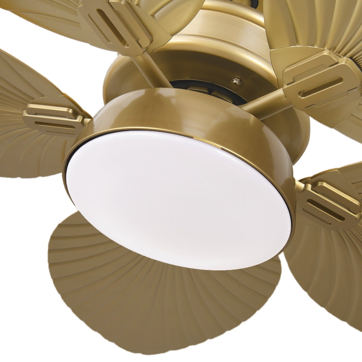 Moasis 52 Palm Leaf Ceiling Fan with Light Tropical Style with Remote