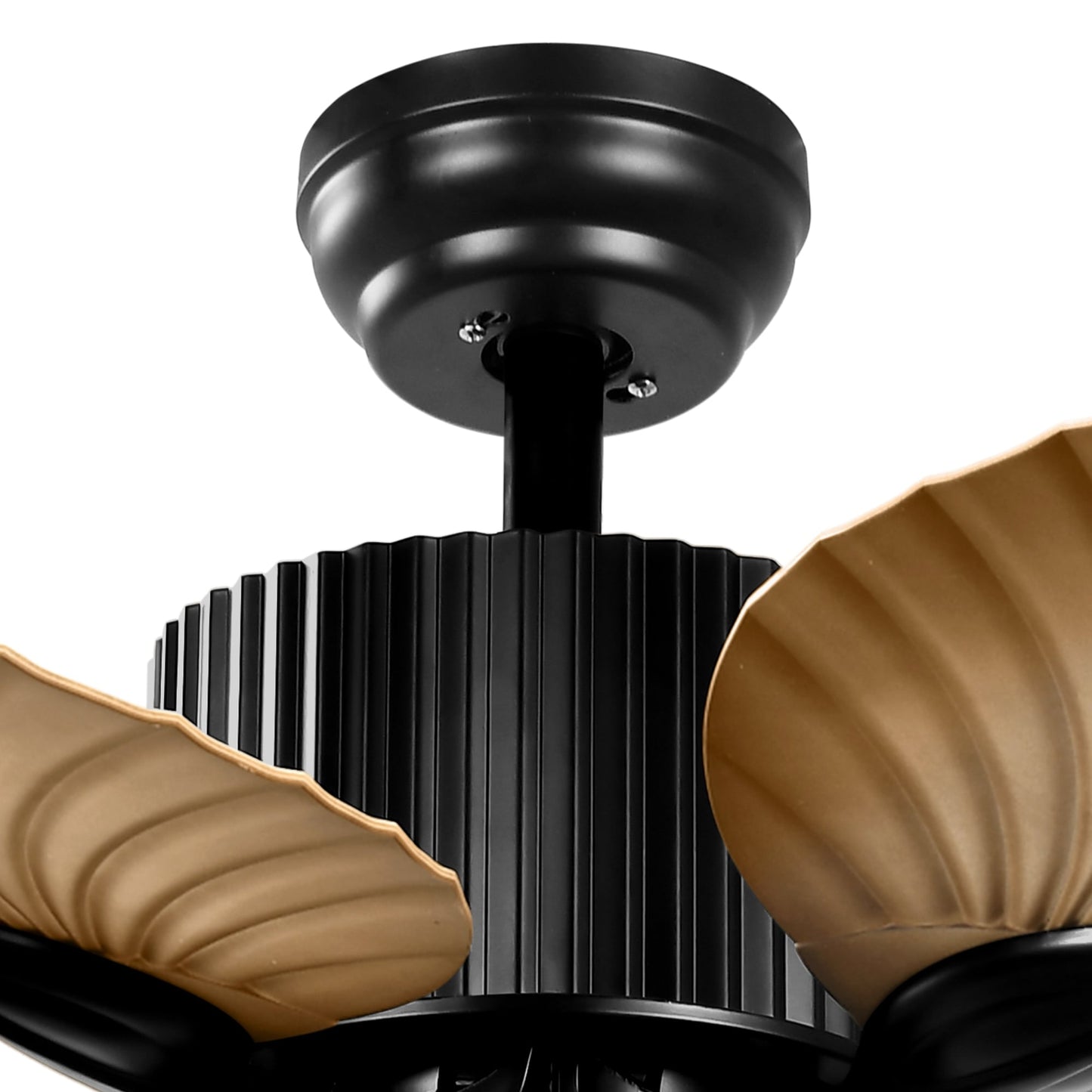 Moasis 52 Palm Leaf Ceiling Fan with Light Tropical Style with Remote