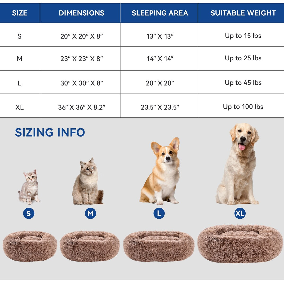 Moasis Machine-washable Pet Beds