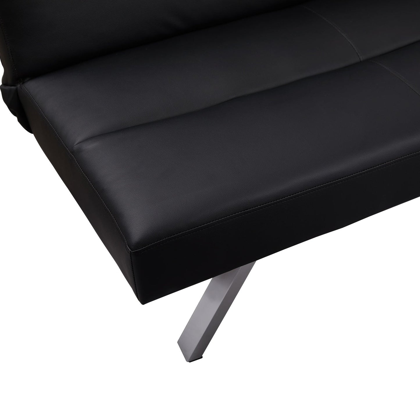 Canapé-lit futon moderne, canapé-lit futon convertible, canapé-lit en lin à dossier divisé pour salon