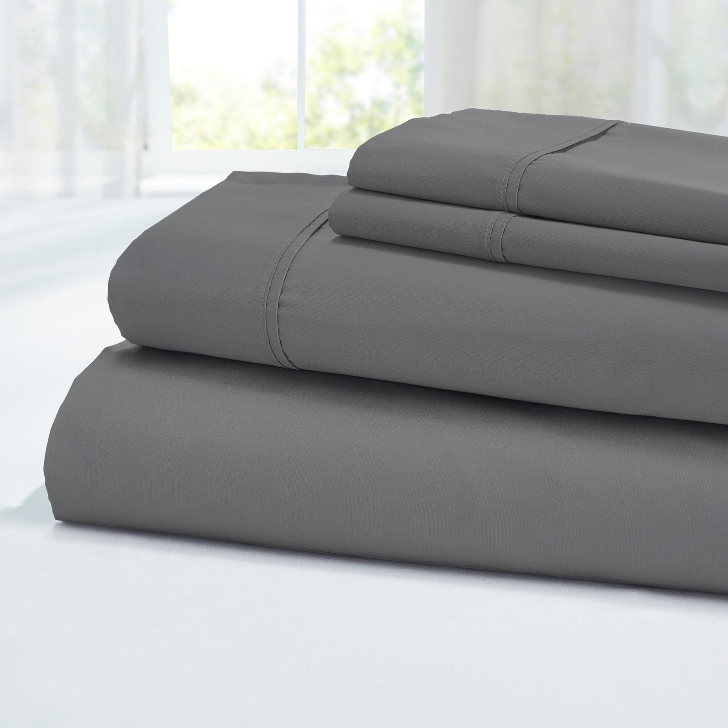 Modern Threads 400 Thread Count 100 Percent Egyptian Cotton 4-Piece Sheet Set