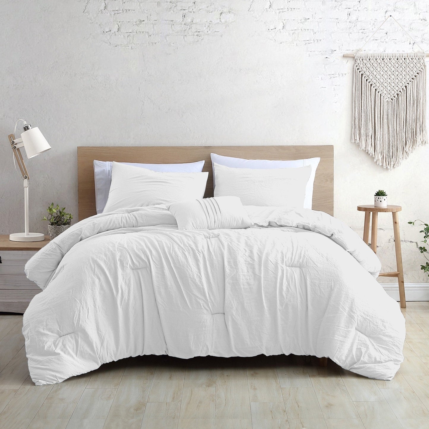 Modern Threads Braelyn 4-Piece Garment-Washed Comforter Set