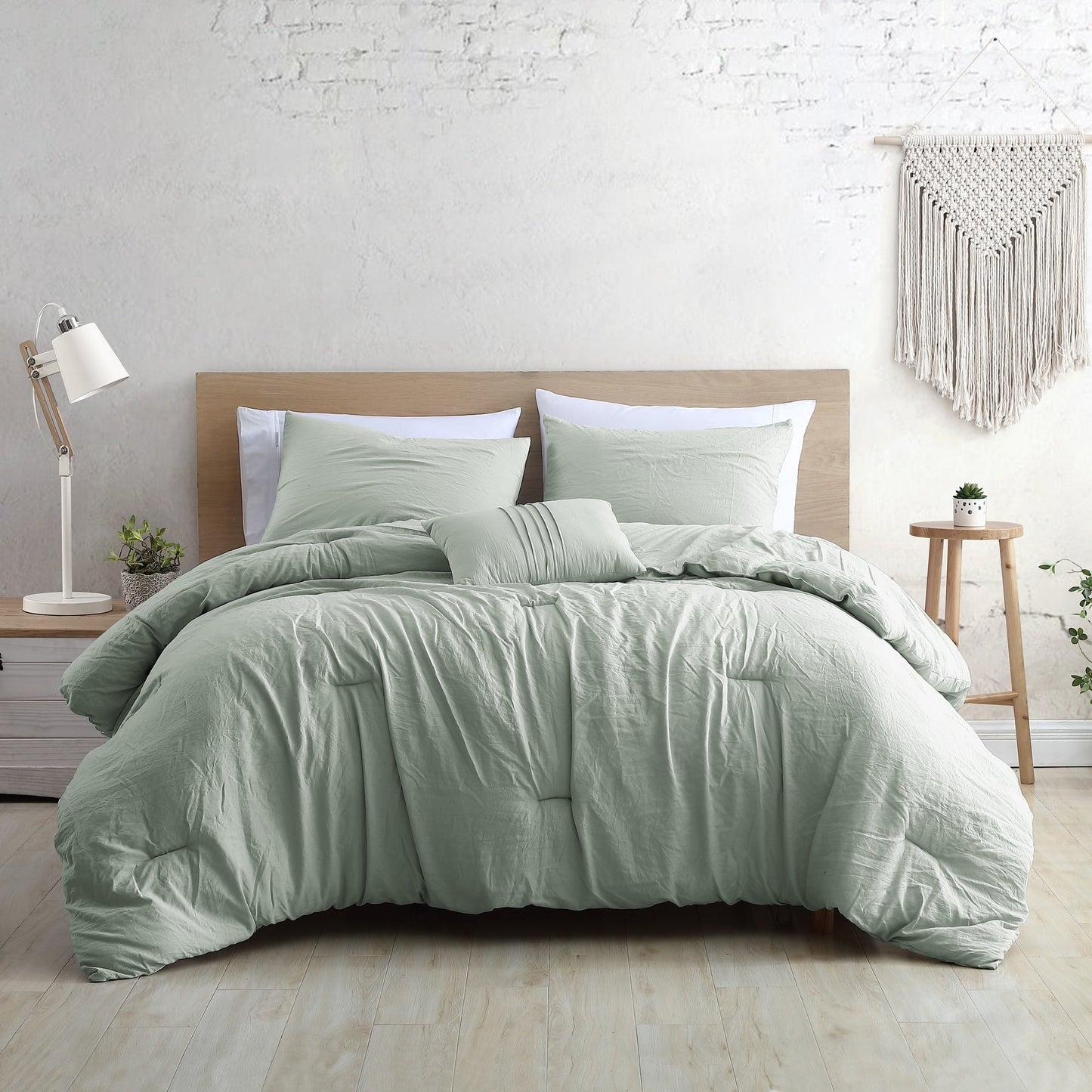 Modern Threads Braelyn 4-Piece Garment-Washed Comforter Set