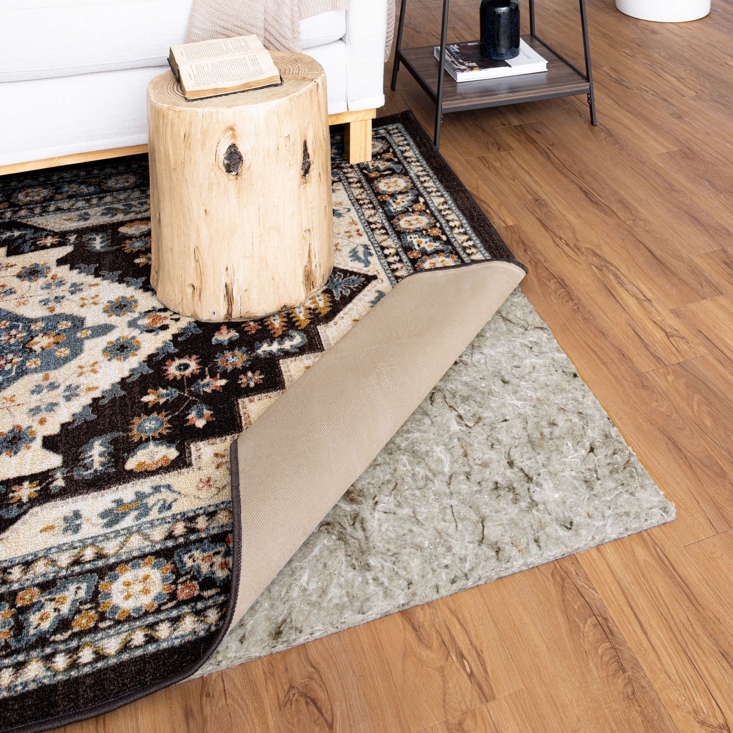 Mohawk Home Felt Rug Pad 1/2 Inch Thick Plush Comfort Cushion - Grey
