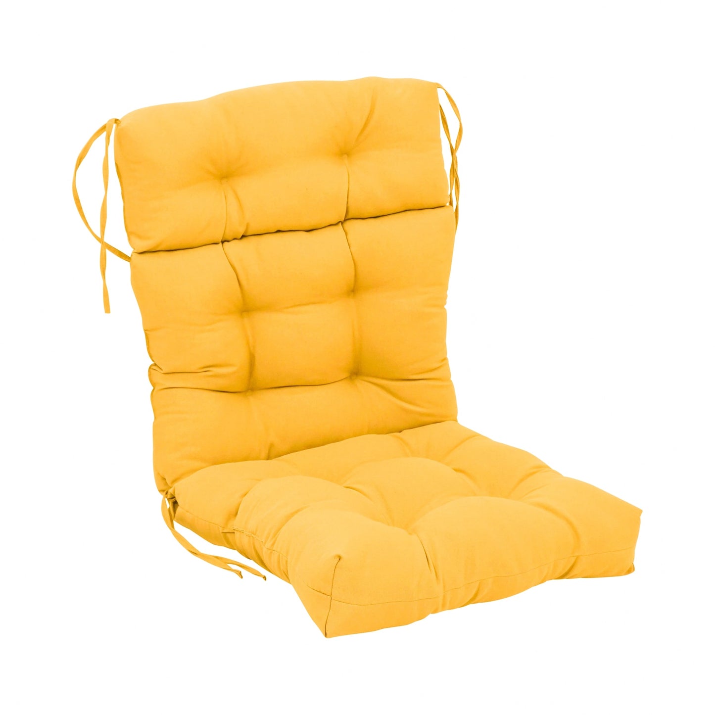 Multi-Section Tufted Twill Seat/Back Chair Cushion (Multiple Sizes)