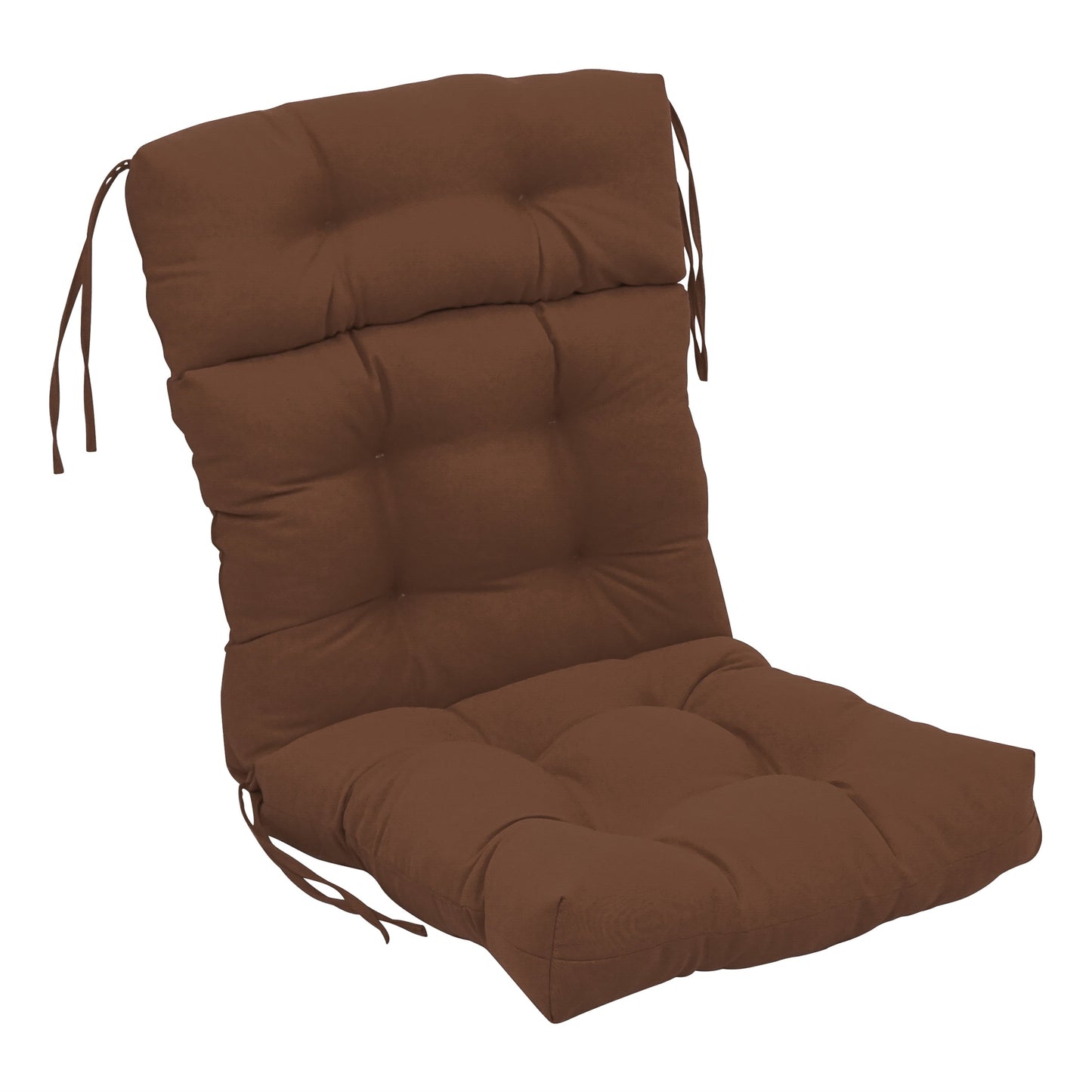 Multi-Section Tufted Twill Seat/Back Chair Cushion (Multiple Sizes)