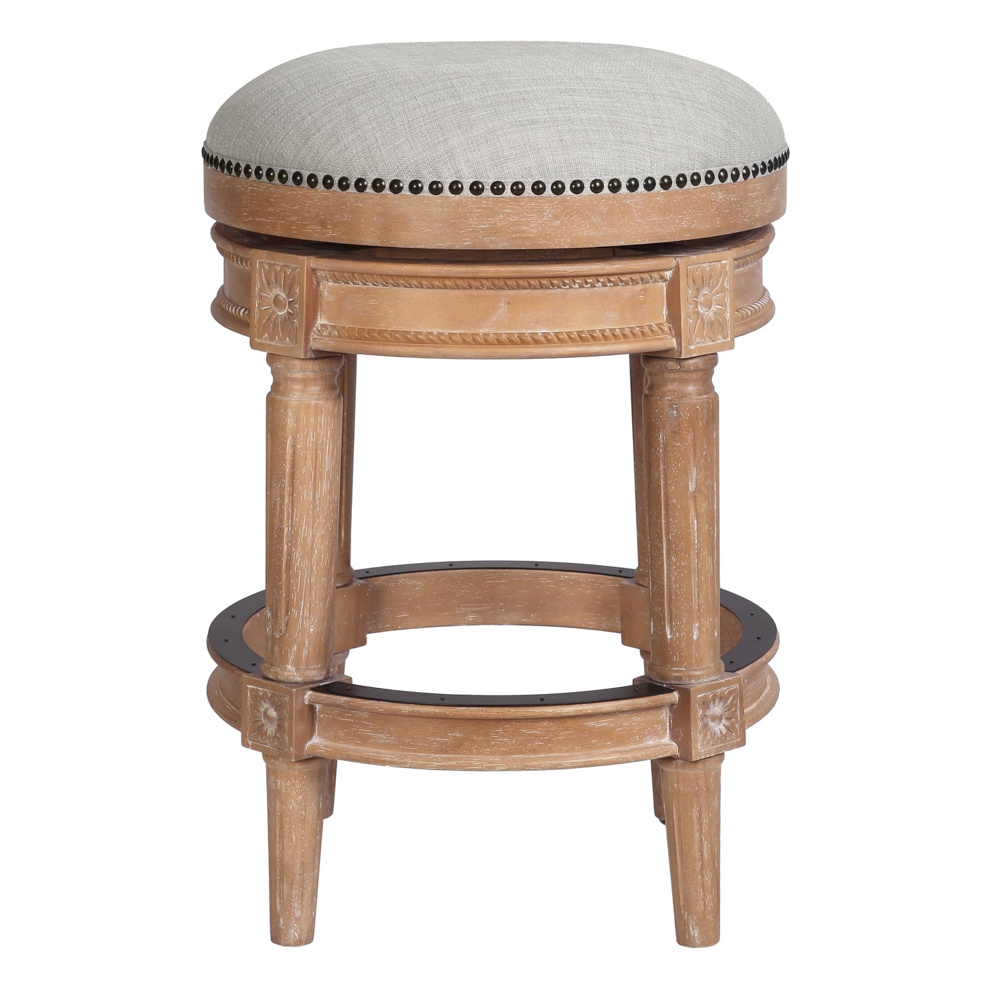New Ridge Home Goods Chapman Backless Swivel 26 Counter-Height Bar Stool - Counter Height