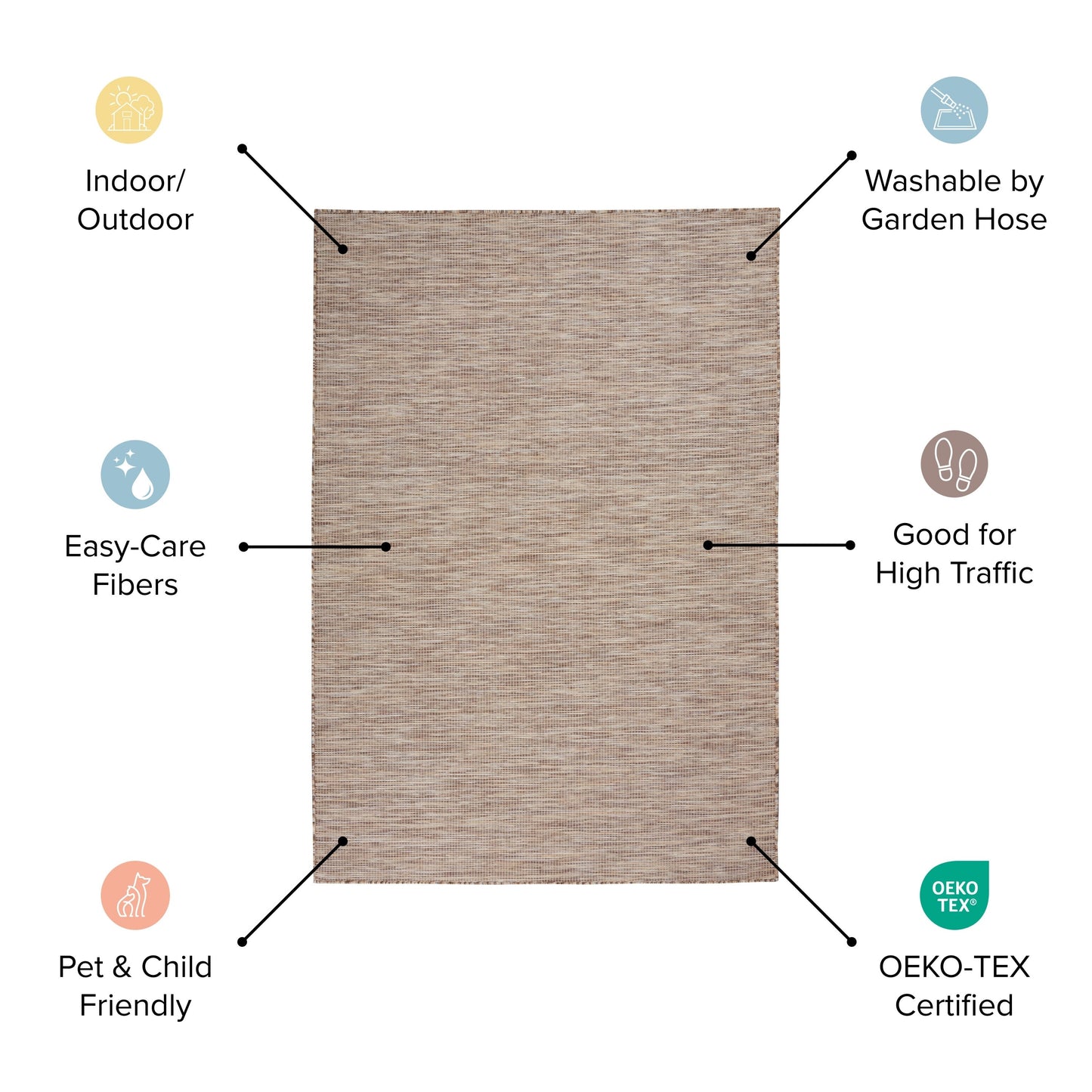 Nourison Positano Indoor/Outdoor Geometric Area Rug