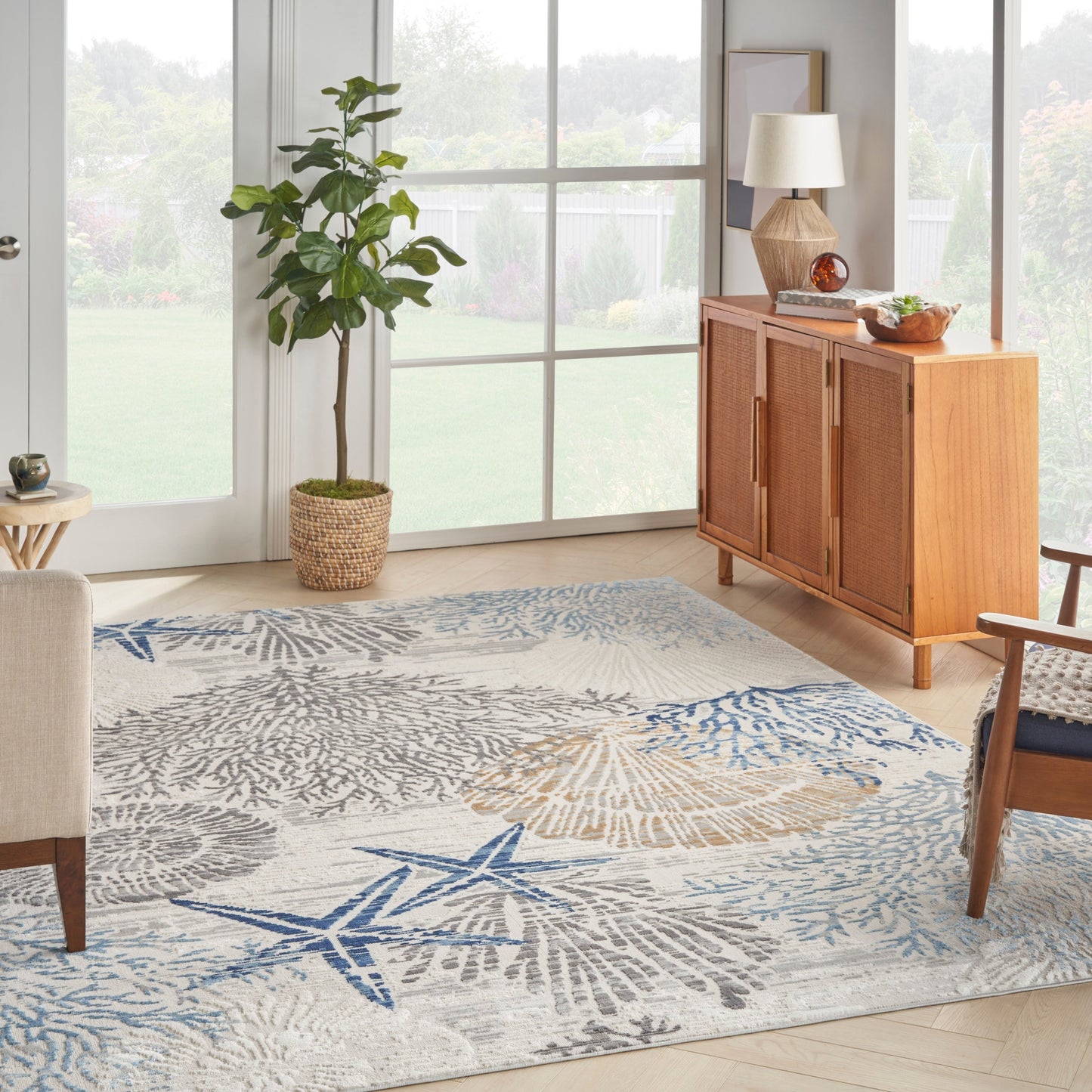 Nourison Seaside Indoor only Nature Area Rug