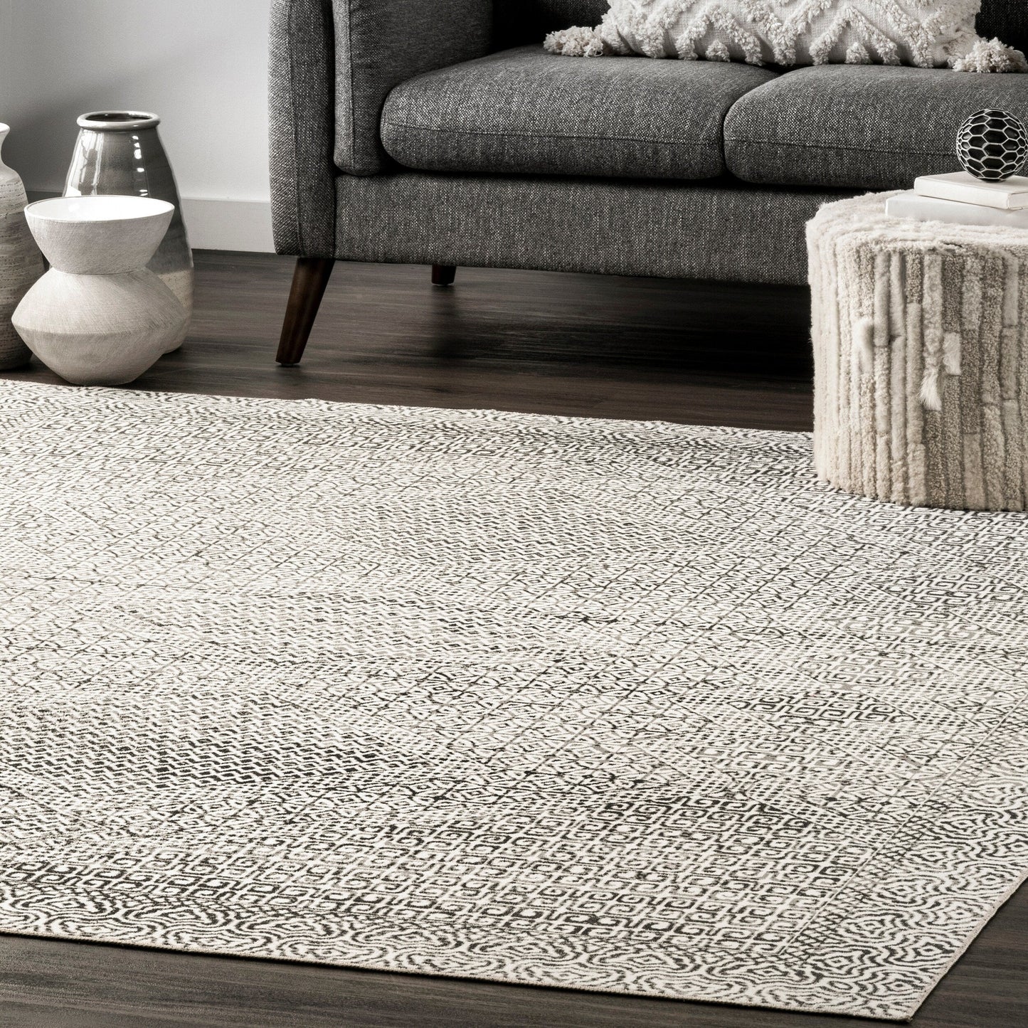 Nuloom Hart SpinClean Abstract Tribal Machine Washable Area Rug