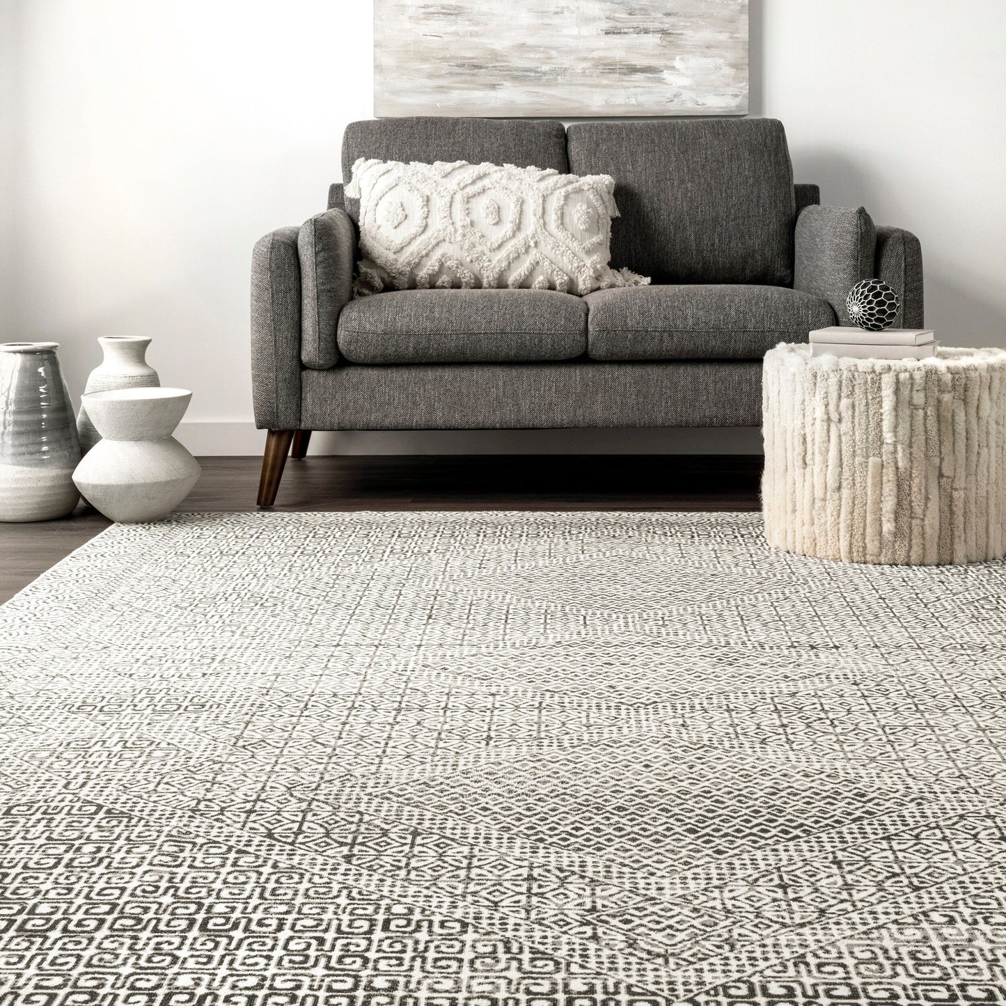 Nuloom Hart SpinClean Abstract Tribal Machine Washable Area Rug