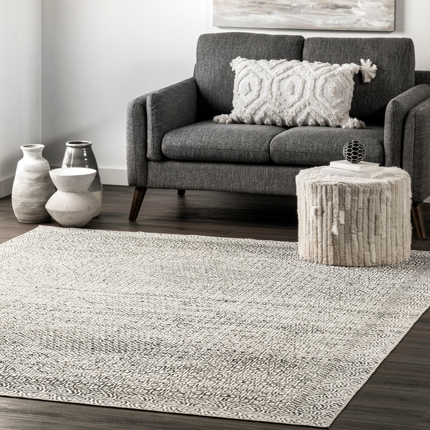 Nuloom Hart SpinClean Abstract Tribal Machine Washable Area Rug