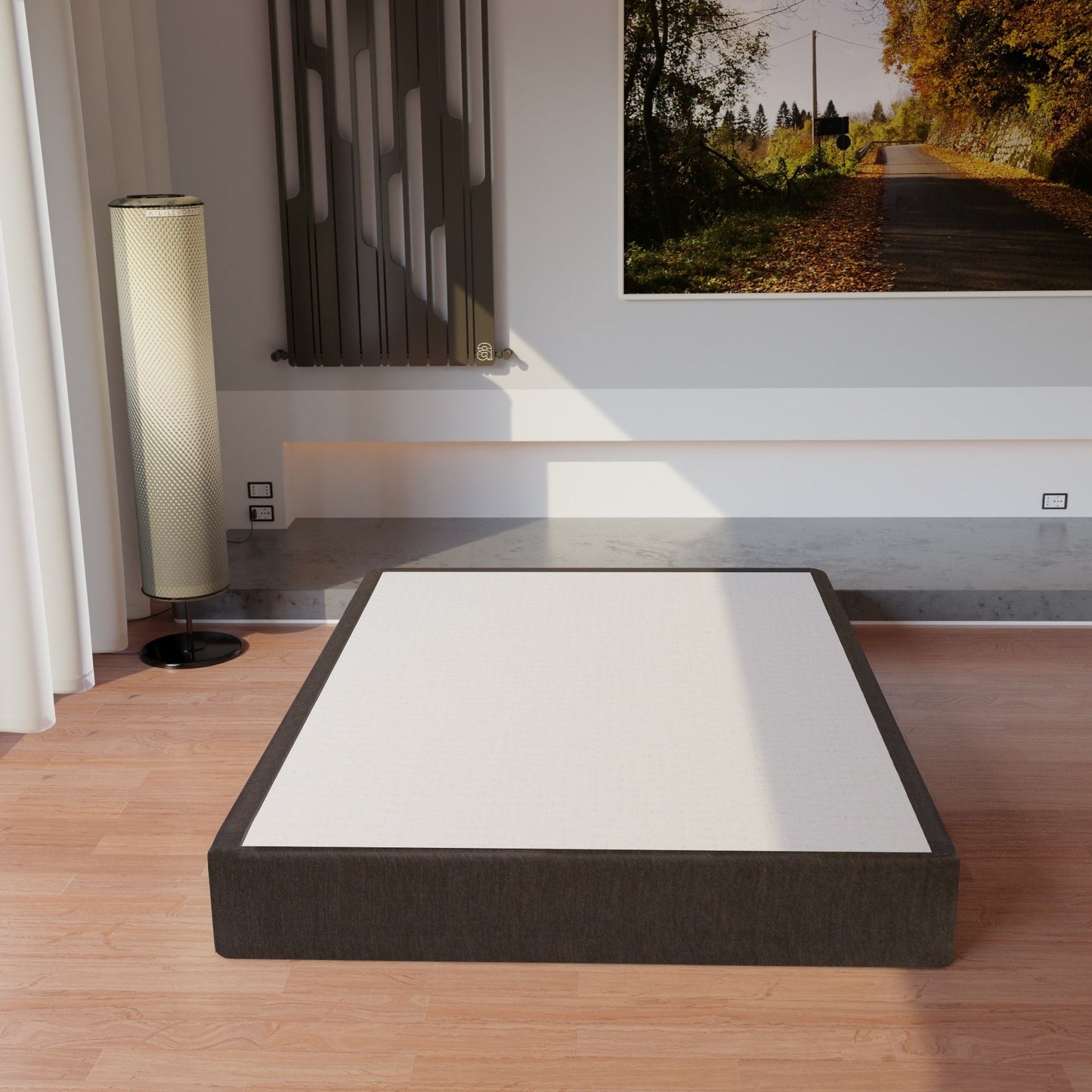 ONETAN , 5” & 8 Easy Wood Box Spring/Foundation with Simple Assembly, White.