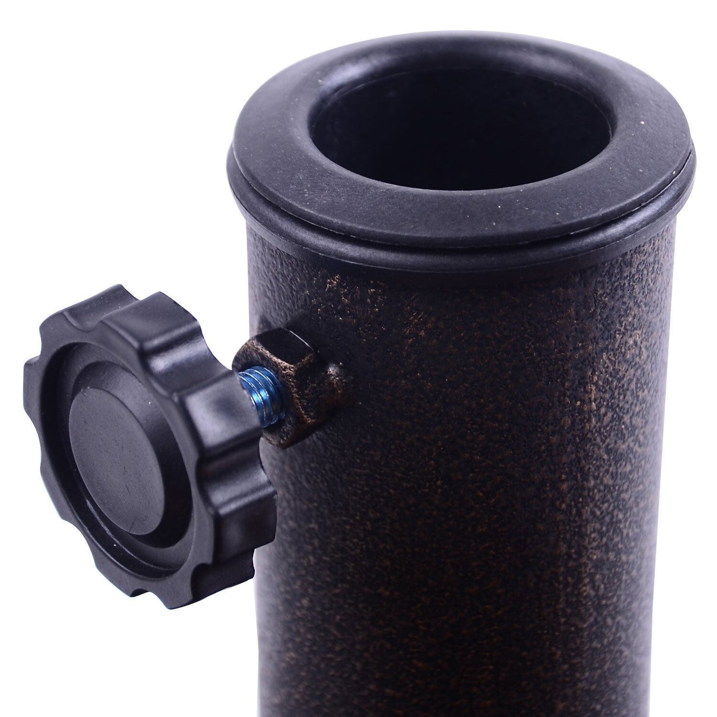 Outsunny 21.5 Round Cast Stone Umbrella Holder Base with Beautiful Decorative Pattern & Easy Setup, Bronze