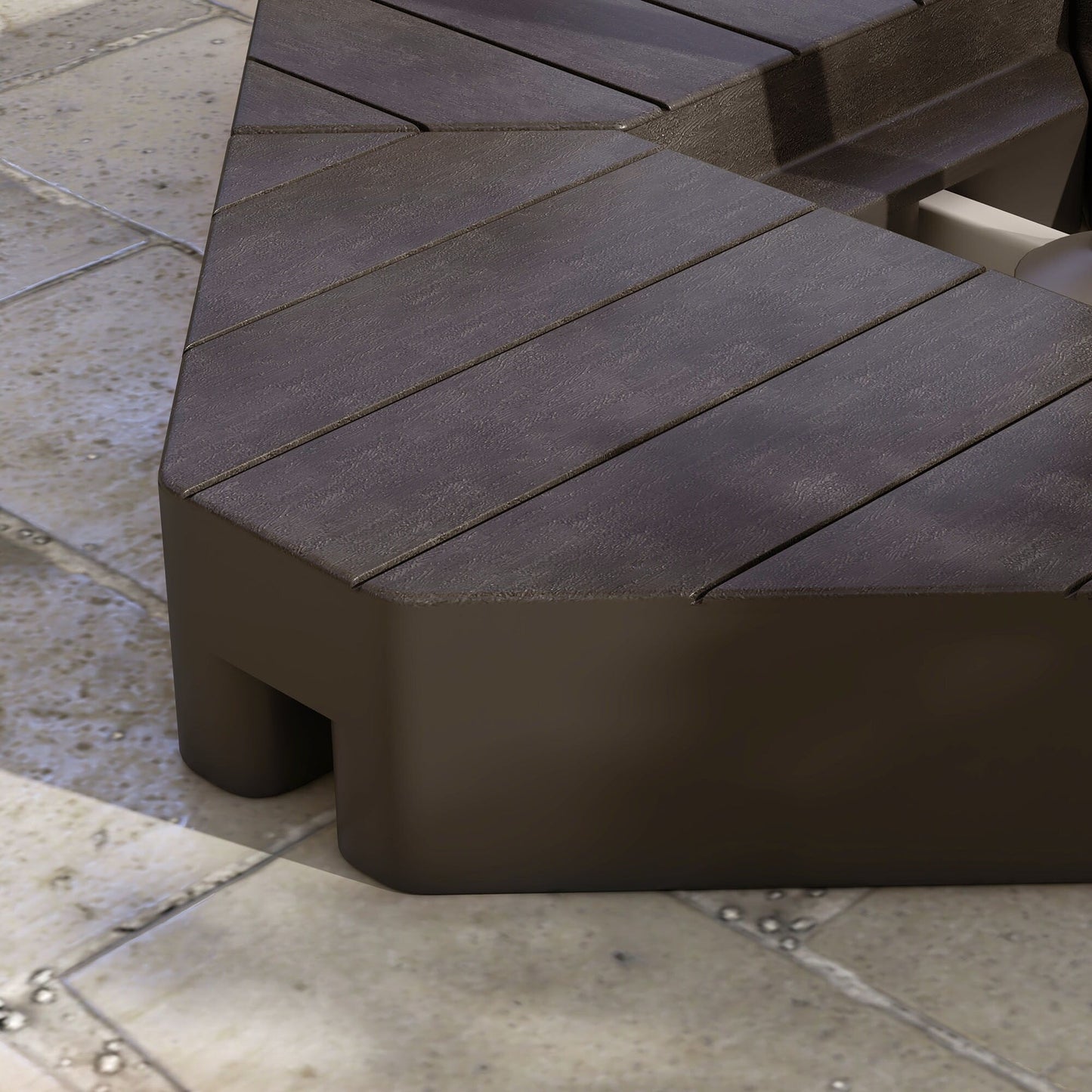 Outsunny 4 Piece Patio Cantilever Umbrella Base Weight Set, Outdoor Offset Umbrella Weights for Umbrella Stand