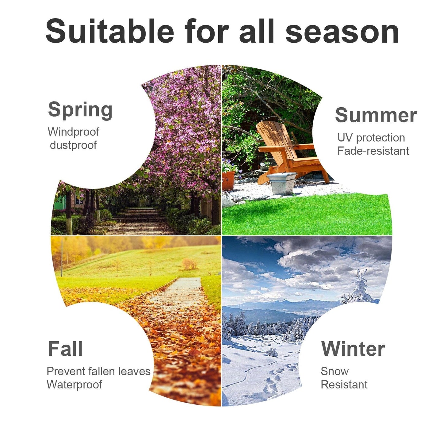 Outsunny 97 x 65 x 26 Weatherproof Outdoor Sectional Patio Furniture Cover with Ultimate Weather Protection, Grey