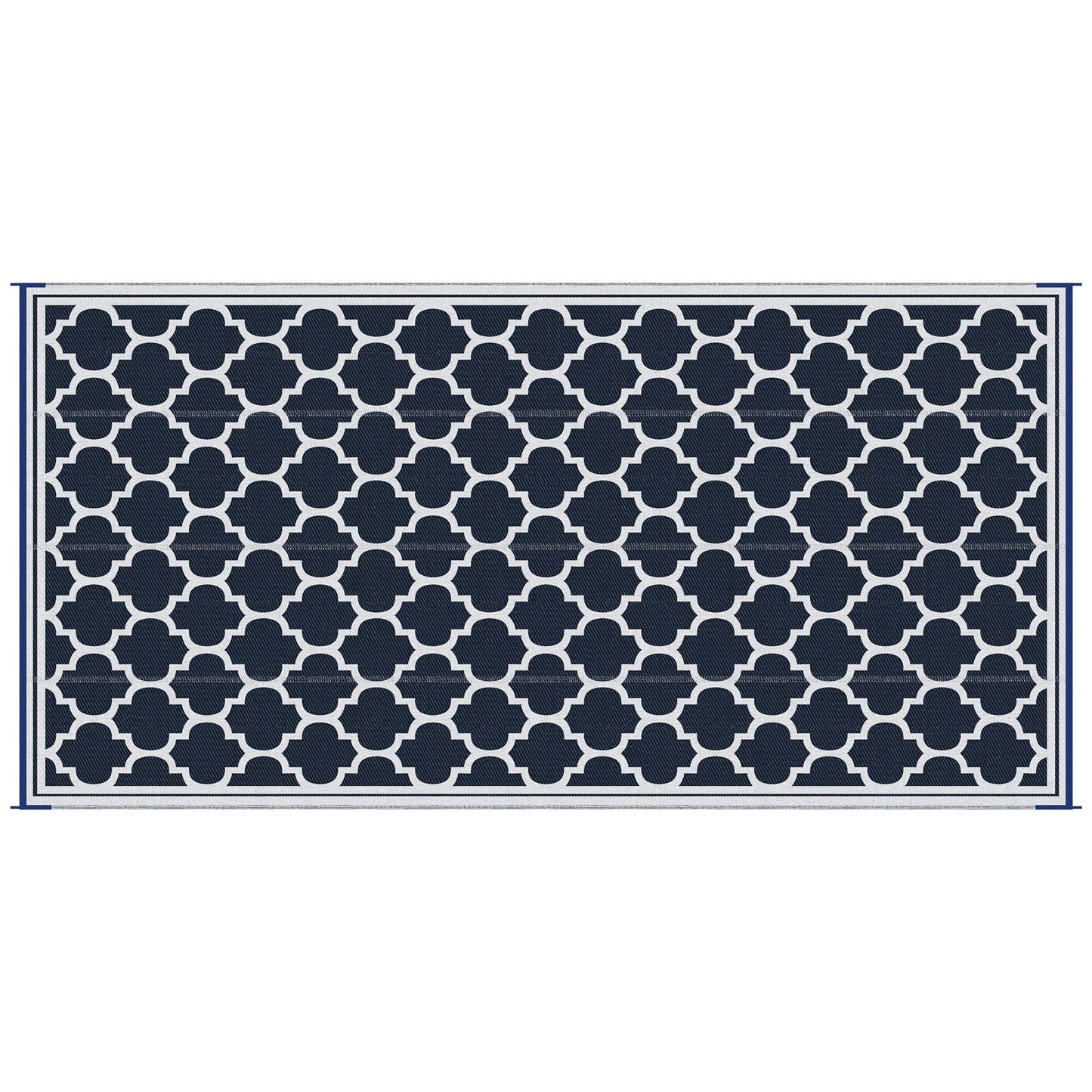 Outsunny Reversible Outdoor RV Rug, Patio Floor Mat, Plastic Straw Rug for Backyard, Deck, Picnic, Beach, Camping