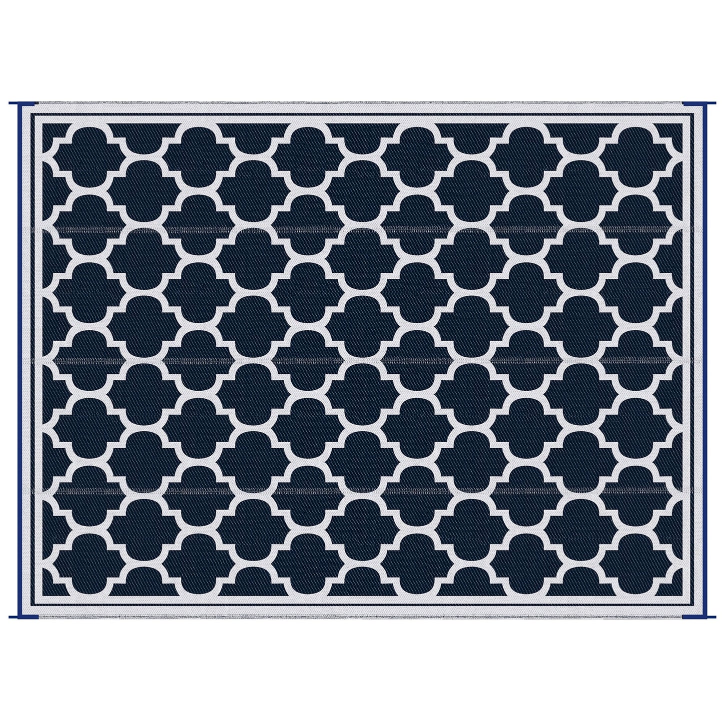 Outsunny Reversible Outdoor RV Rug, Patio Floor Mat, Plastic Straw Rug for Backyard, Deck, Picnic, Beach, Camping
