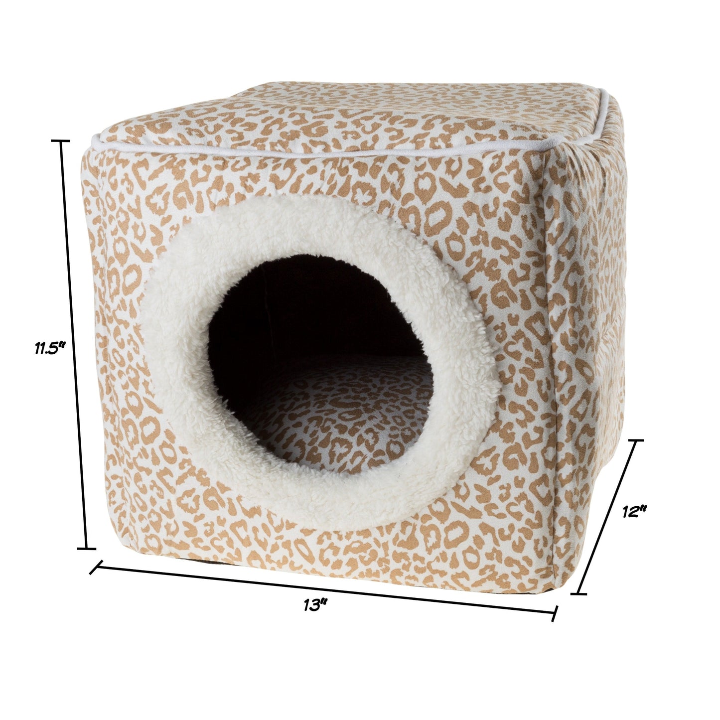 PETMAKER Cozy Cat Cave Enclosed Cube Indoor Pet Bed