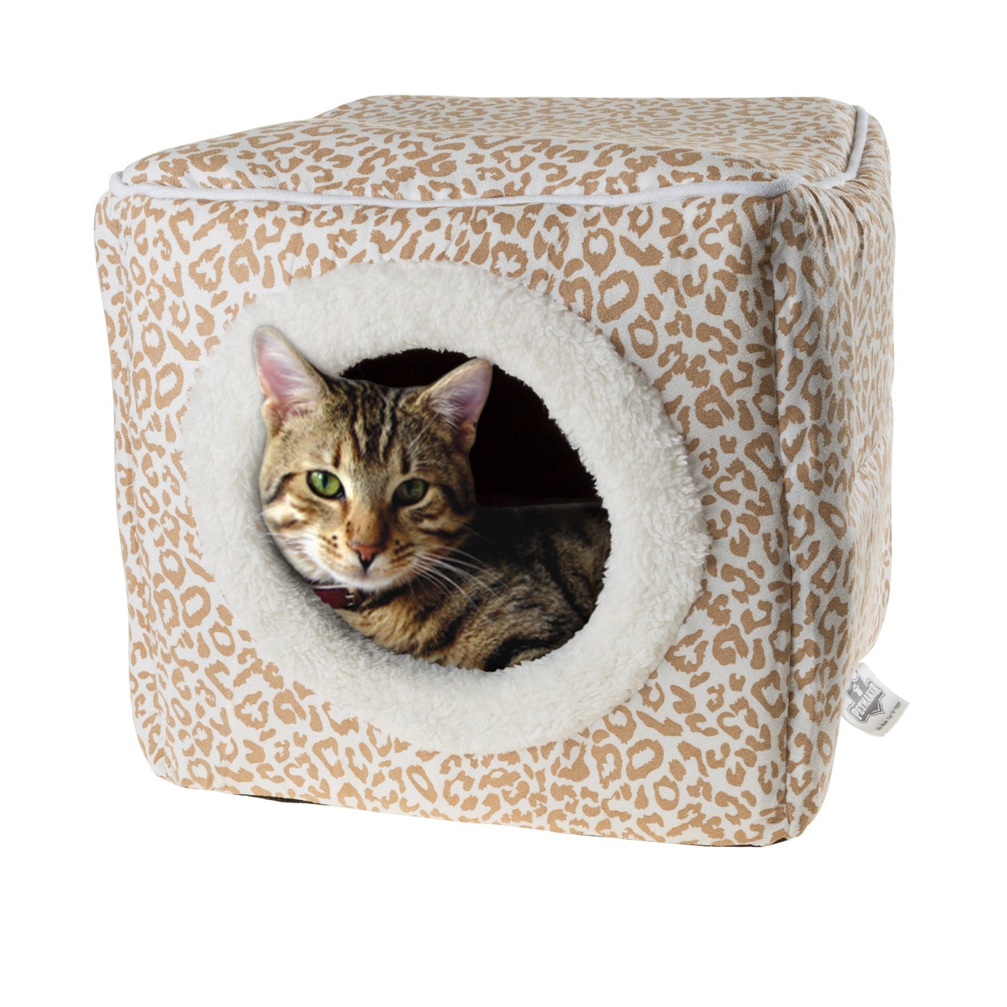 PETMAKER Cozy Cat Cave Enclosed Cube Indoor Pet Bed